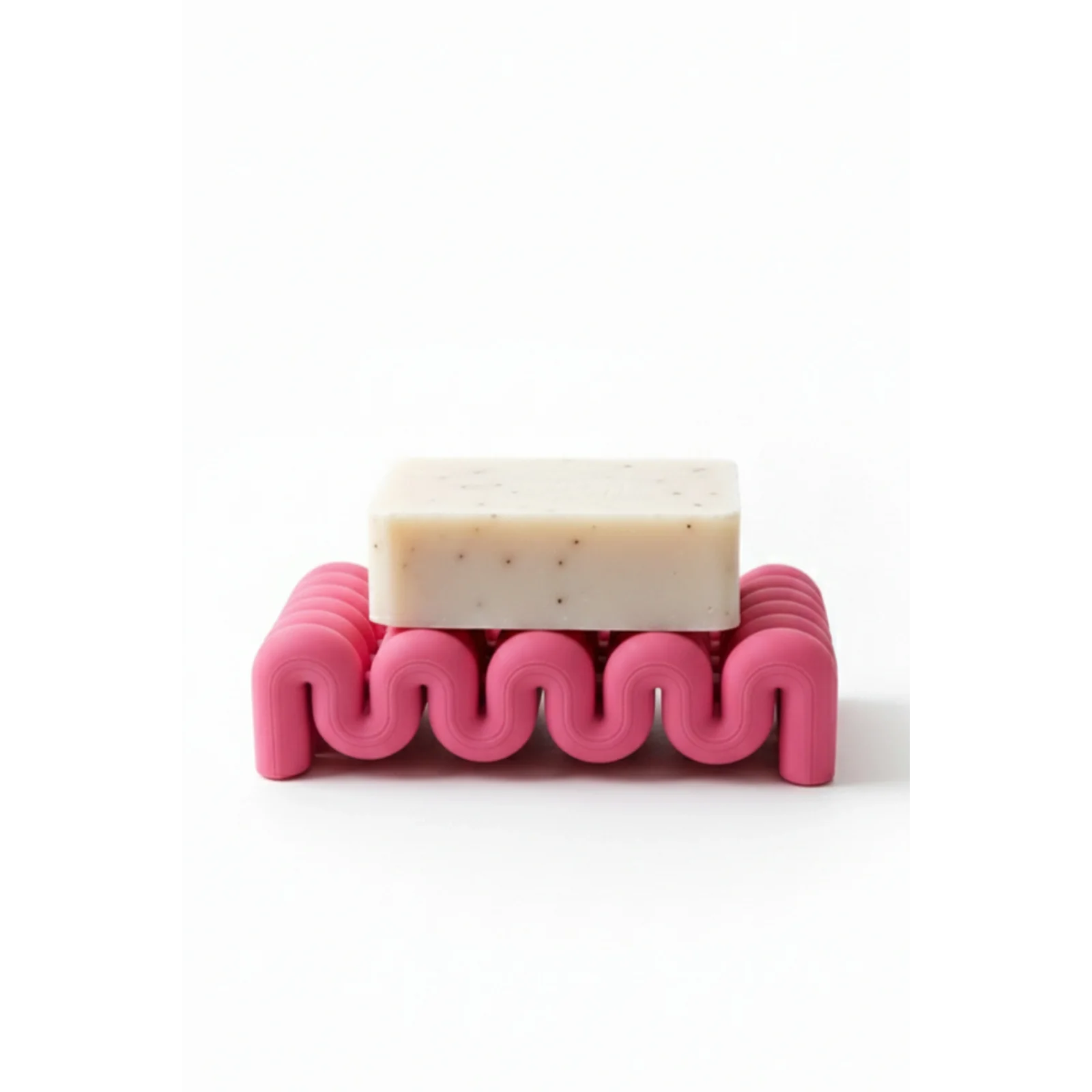 Dalga Formlu Su Tutmayan Sabunluk – Modern ve Şık Plastik Sabunluk