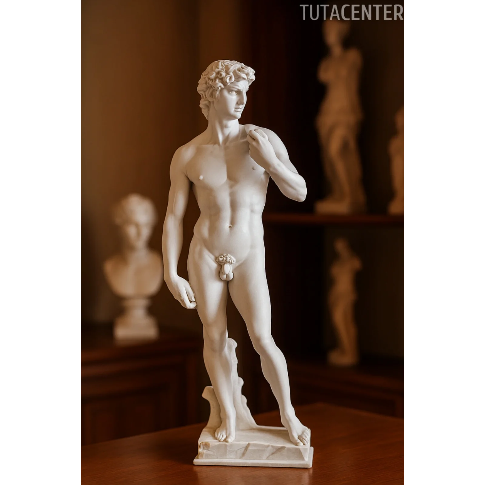 Davut Heykel Figürü 15cm - Antik Heykel Modeli - Dekoratif Antik Heykel