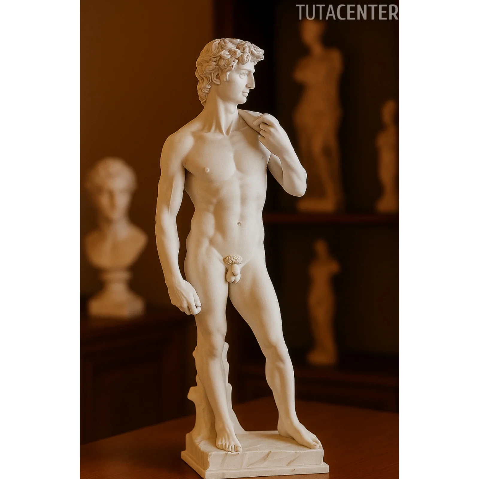 Davut Heykel Figürü 15cm - Antik Heykel Modeli - Dekoratif Antik Heykel