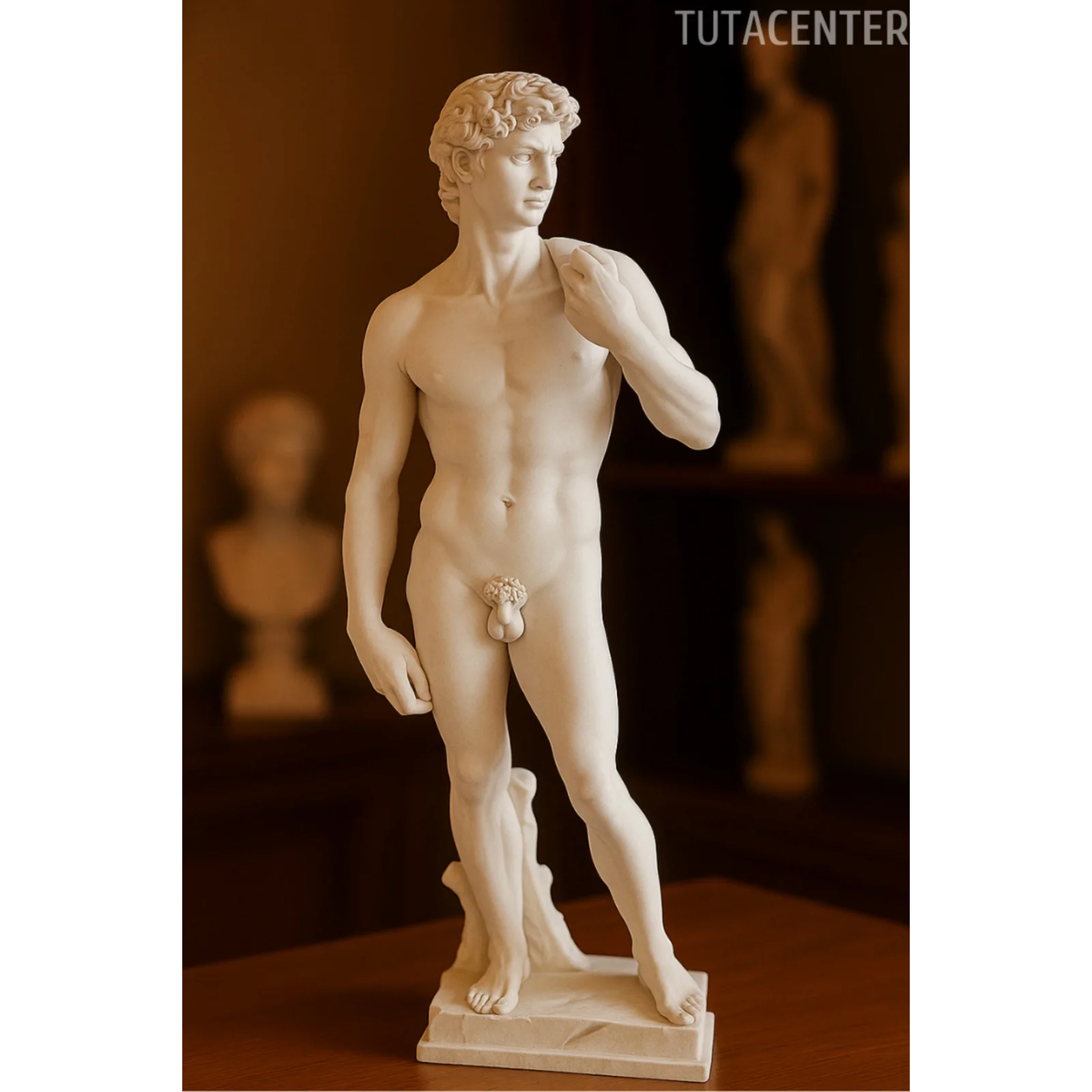 Davut Heykel Figürü 15cm - Antik Heykel Modeli - Dekoratif Antik Heykel