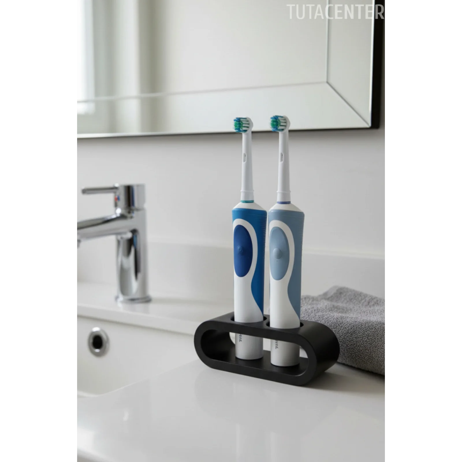 Şarjlı Diş Fırçası Tutucu Stand 2 Bölmeli