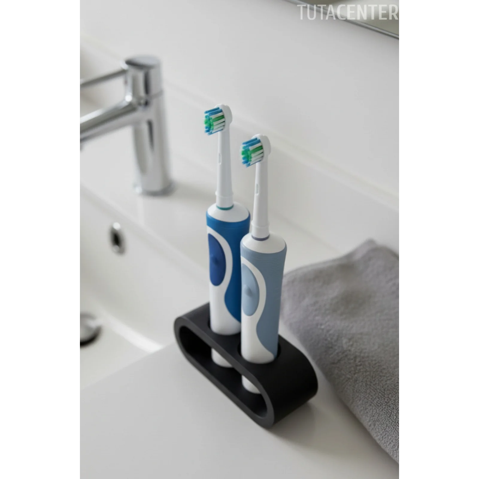 Şarjlı Diş Fırçası Tutucu Stand 2 Bölmeli