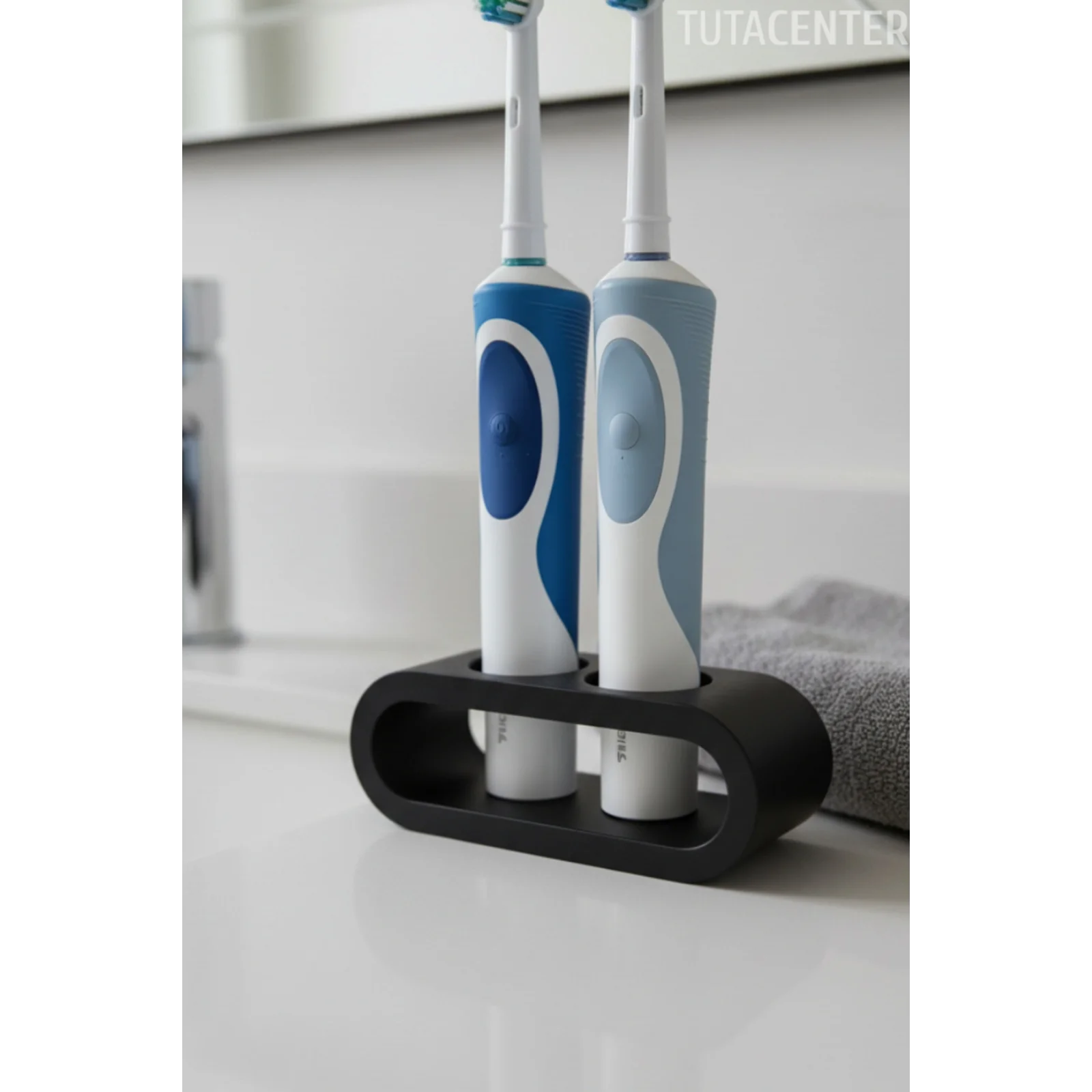 Şarjlı Diş Fırçası Tutucu Stand 2 Bölmeli