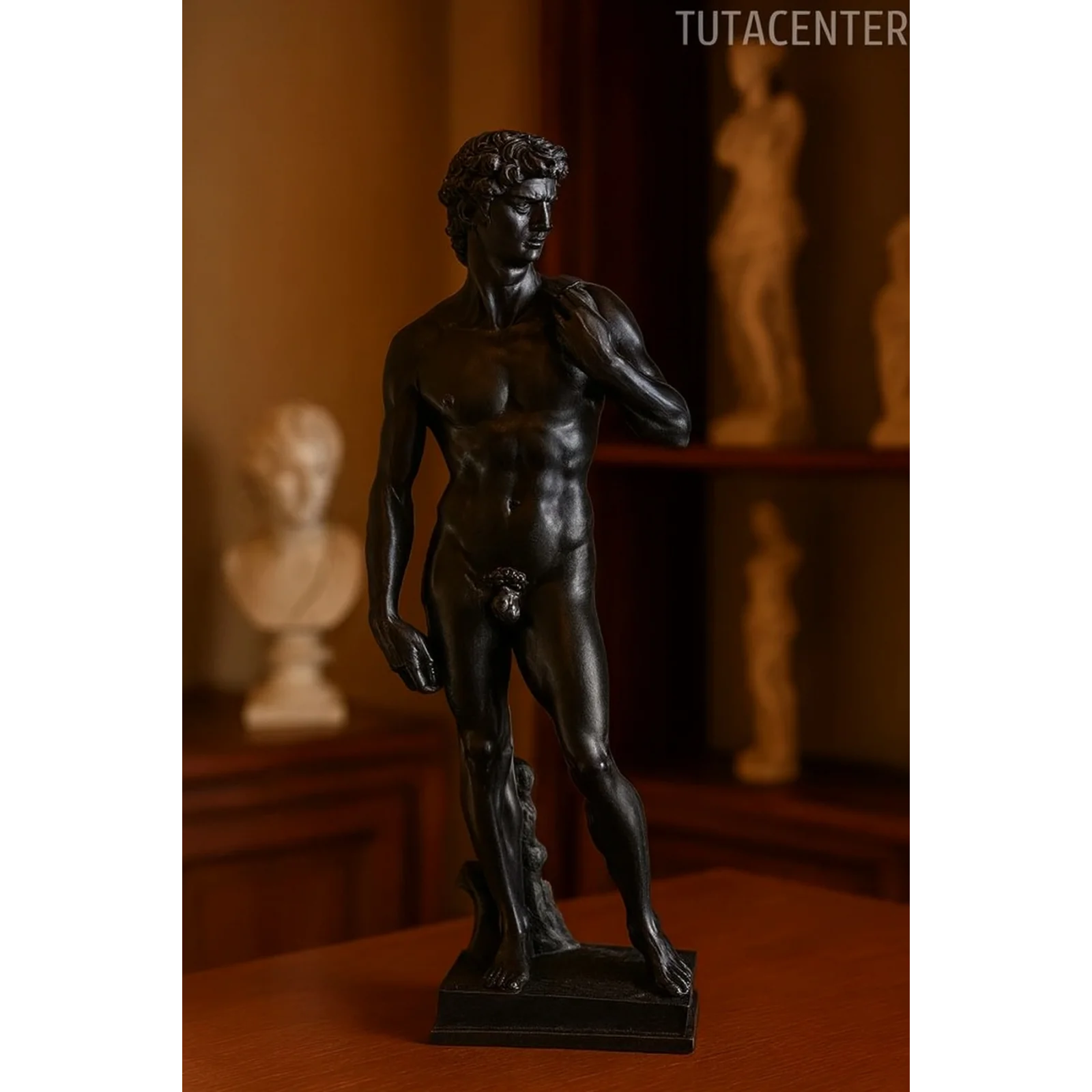 Davut Heykel Figürü Plastik 15cm - Antik Heykel Modeli - Dekoratif Antik Heykel