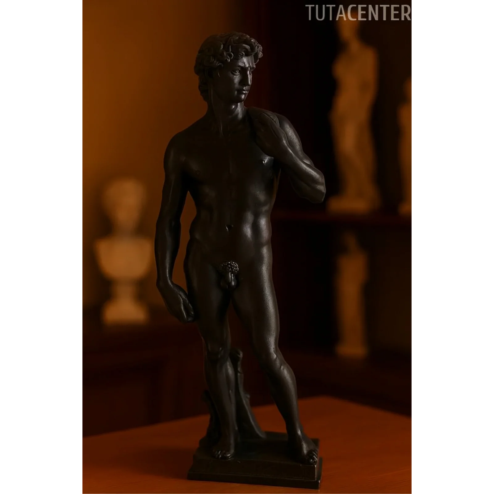 Davut Heykel Figürü Plastik 15cm - Antik Heykel Modeli - Dekoratif Antik Heykel