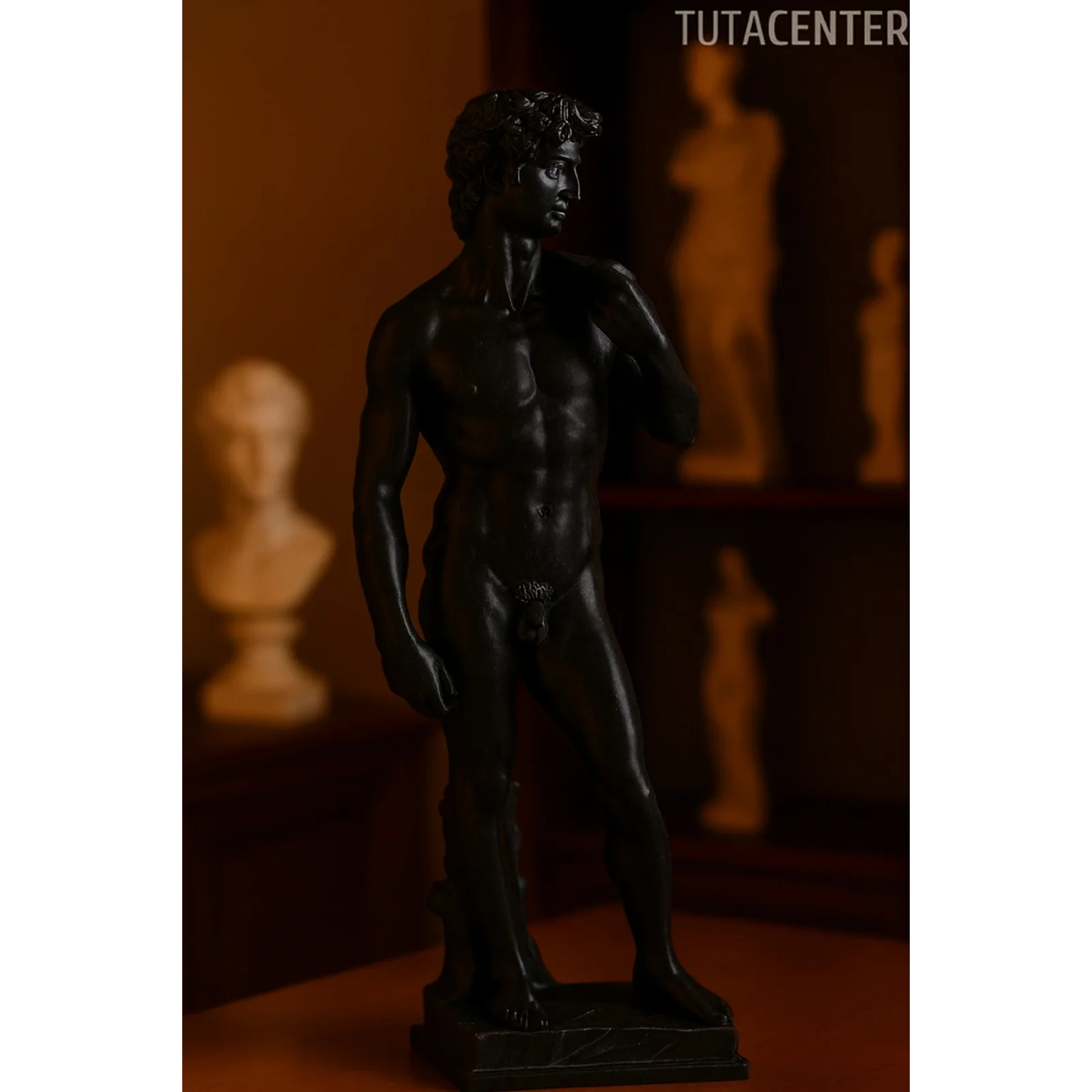 Davut Heykel Figürü Plastik 15cm - Antik Heykel Modeli - Dekoratif Antik Heykel