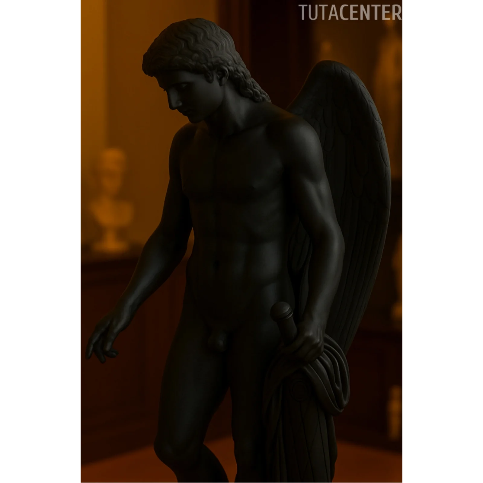 EROS Heykel Figürü Plastik 15cm - Antik Heykel Modeli - Dekoratif Antik Heykel