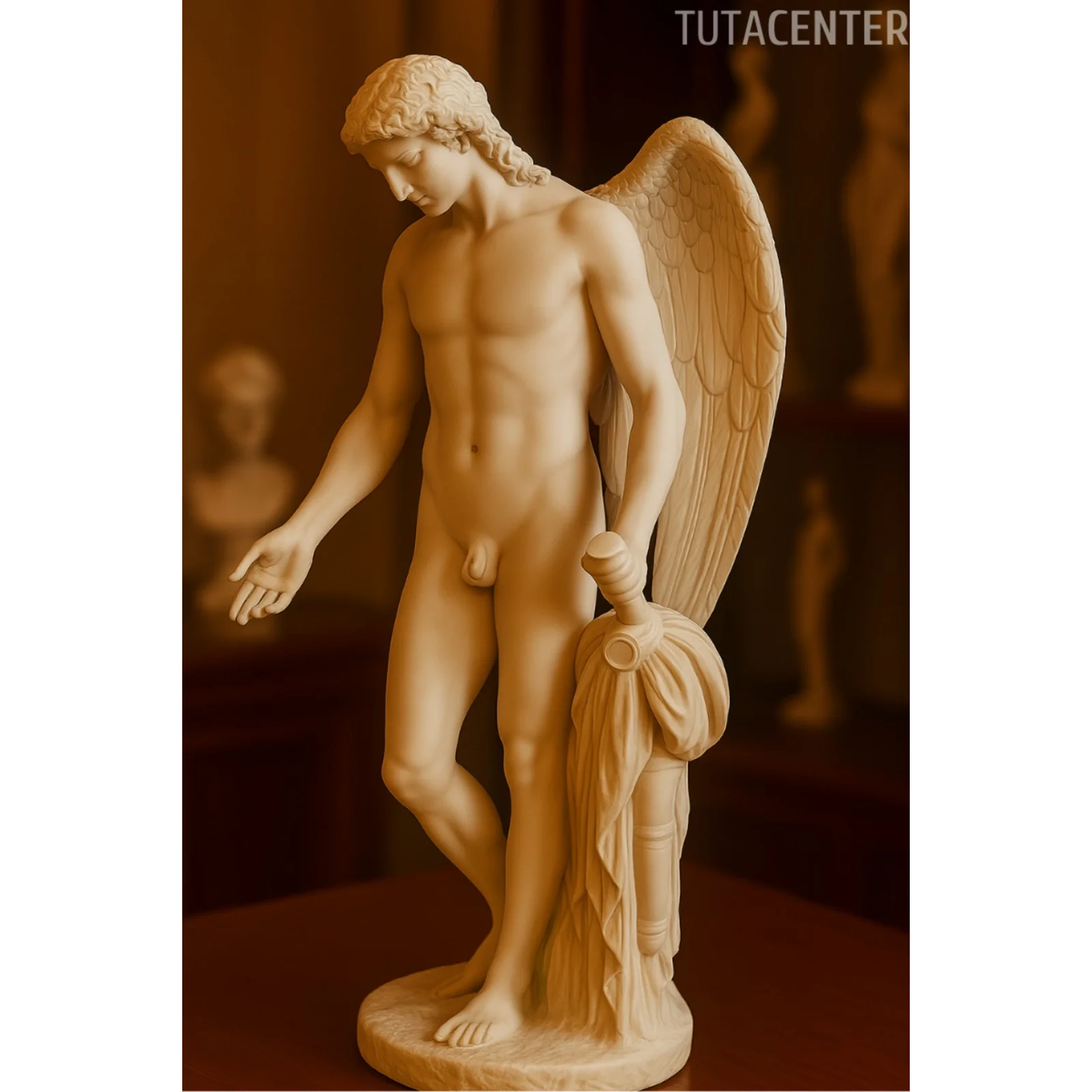 EROS Heykel Figürü Plastik 15cm - Antik Heykel Modeli - Dekoratif Antik Heykel