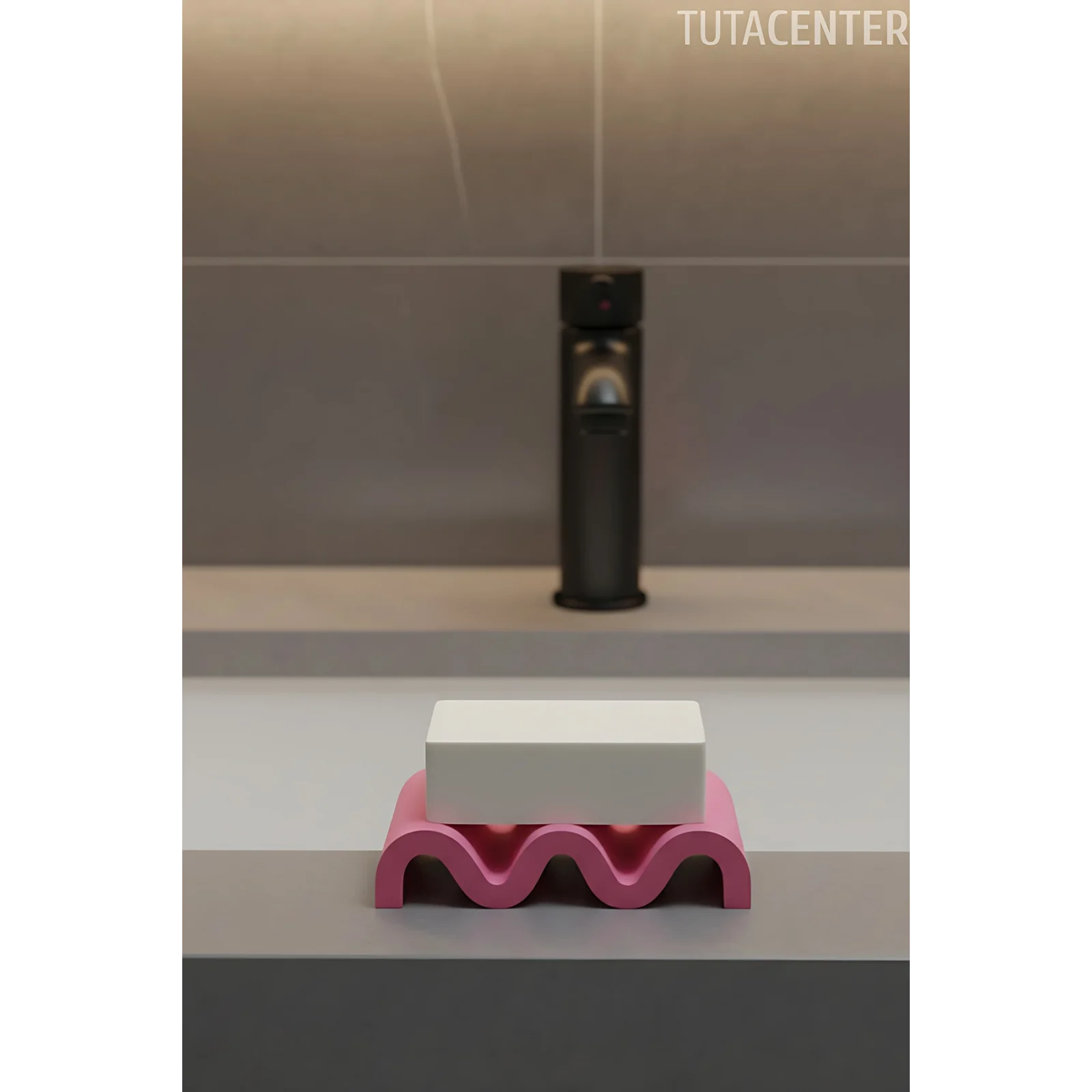 Kıvrımlı Modern Dalgalı Görünüm Sabunluk, Şık Tasarım Zarif Görünüm Plastik Sabunluk