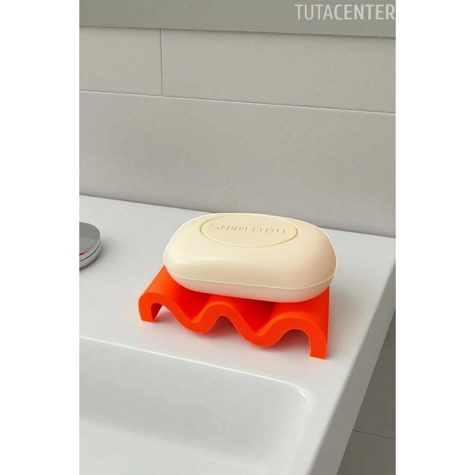 Kıvrımlı Modern Dalgalı Görünüm Sabunluk, Şık Tasarım Zarif Görünüm Plastik Sabunluk