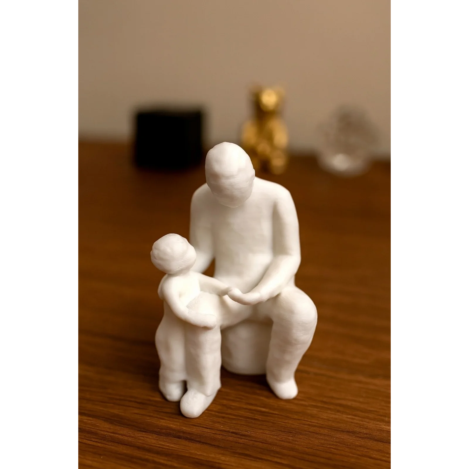 Baba ve Çocuk Biblo, Babalar Günü Hediyesi, Babaya Hediye. Anlamlı Dekoratif Baba Biblosu