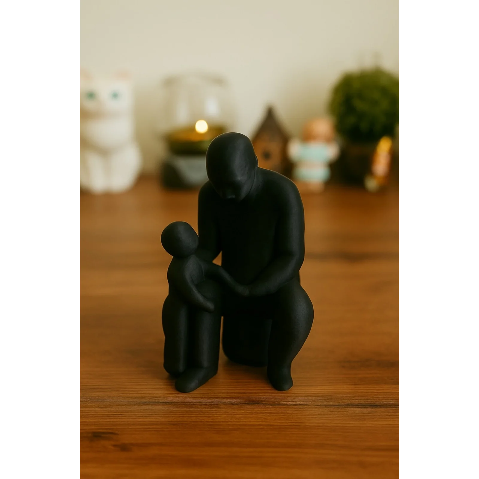 Baba ve Çocuk Biblo, Babalar Günü Hediyesi, Babaya Hediye. Anlamlı Dekoratif Baba Biblosu