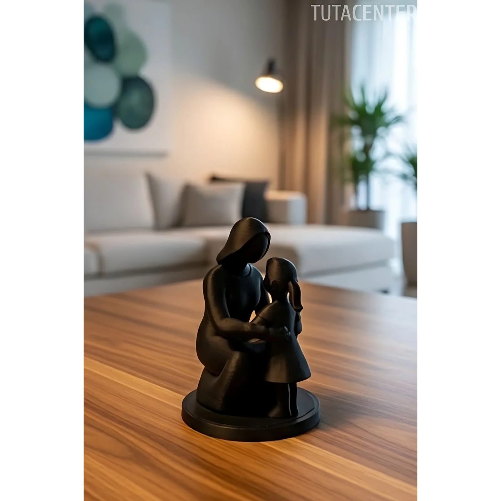 Anne Ve Kız Çocuk Bağları Dekoratif Biblo Anne Ve Kız Çocuk Figür( Anneler Günü Hediyesi )