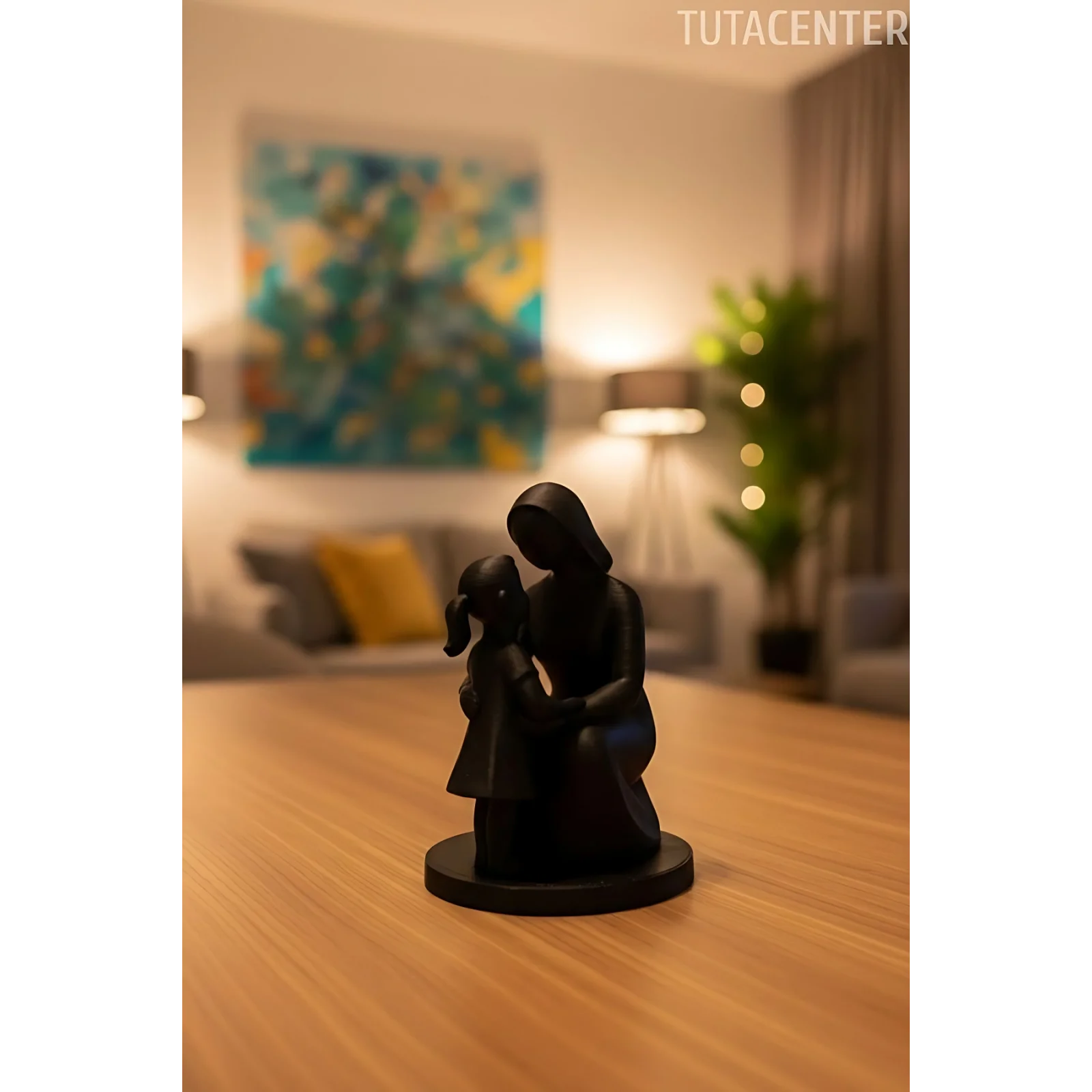 Anne Ve Kız Çocuk Bağları Dekoratif Biblo Anne Ve Kız Çocuk Figür( Anneler Günü Hediyesi )