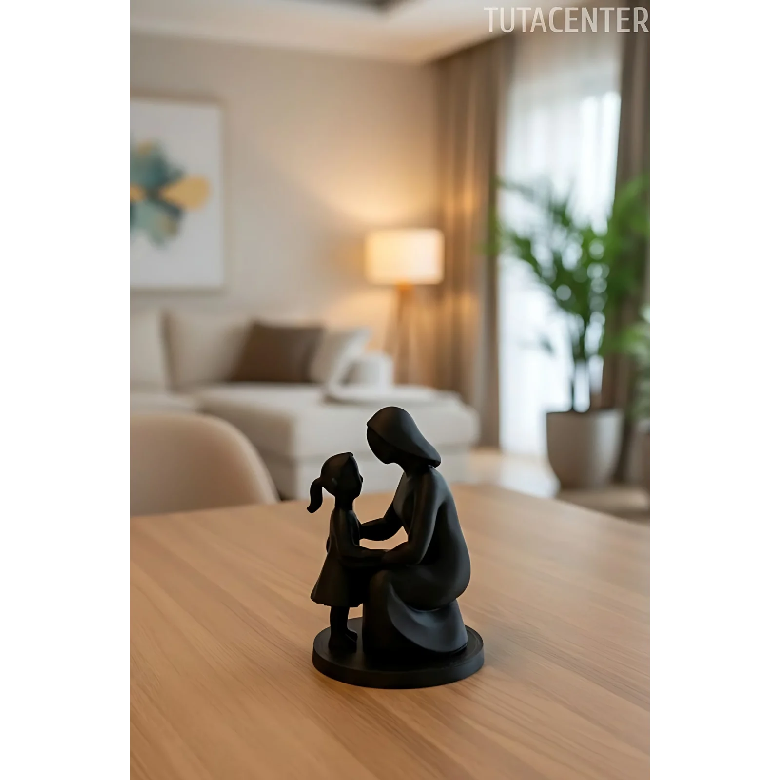 Anne Ve Kız Çocuk Bağları Dekoratif Biblo Anne Ve Kız Çocuk Figür( Anneler Günü Hediyesi )