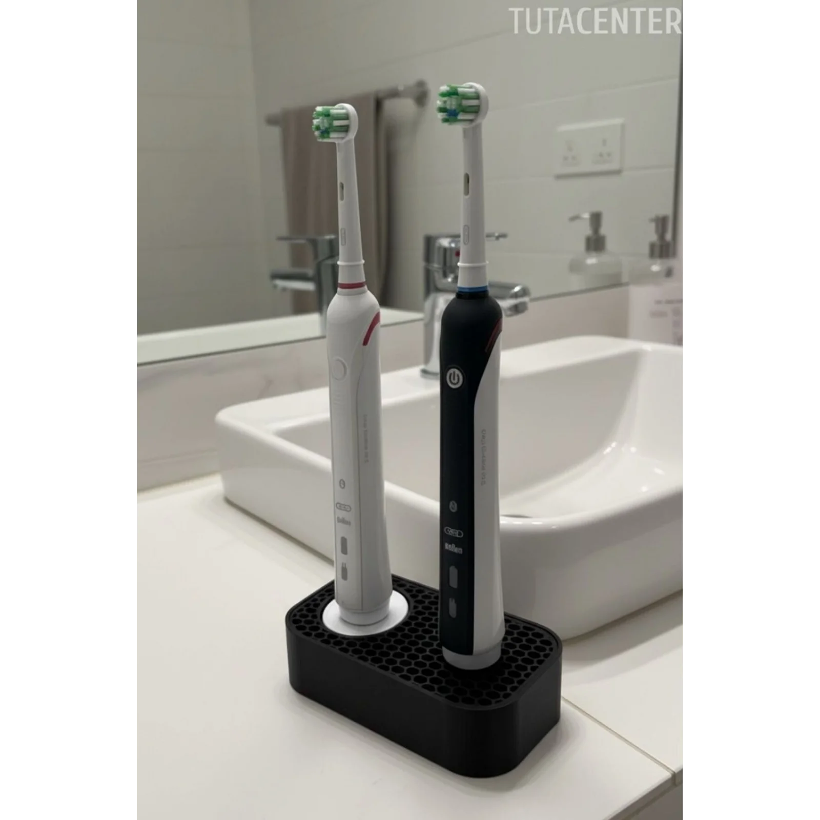 Şarjlı Diş Fırçası Standı ( 1 Yuva Sarj Aleti ) ( 1 Yuva Diş Fırçası ) - Modern ve Şık Diş Fırçalık