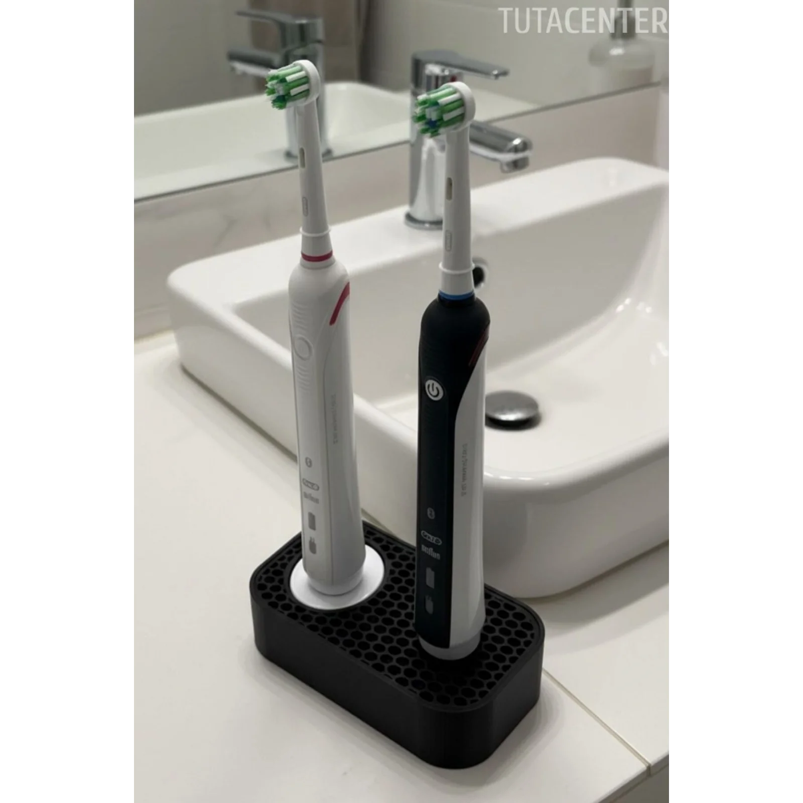 Şarjlı Diş Fırçası Standı ( 1 Yuva Sarj Aleti ) ( 1 Yuva Diş Fırçası ) - Modern ve Şık Diş Fırçalık