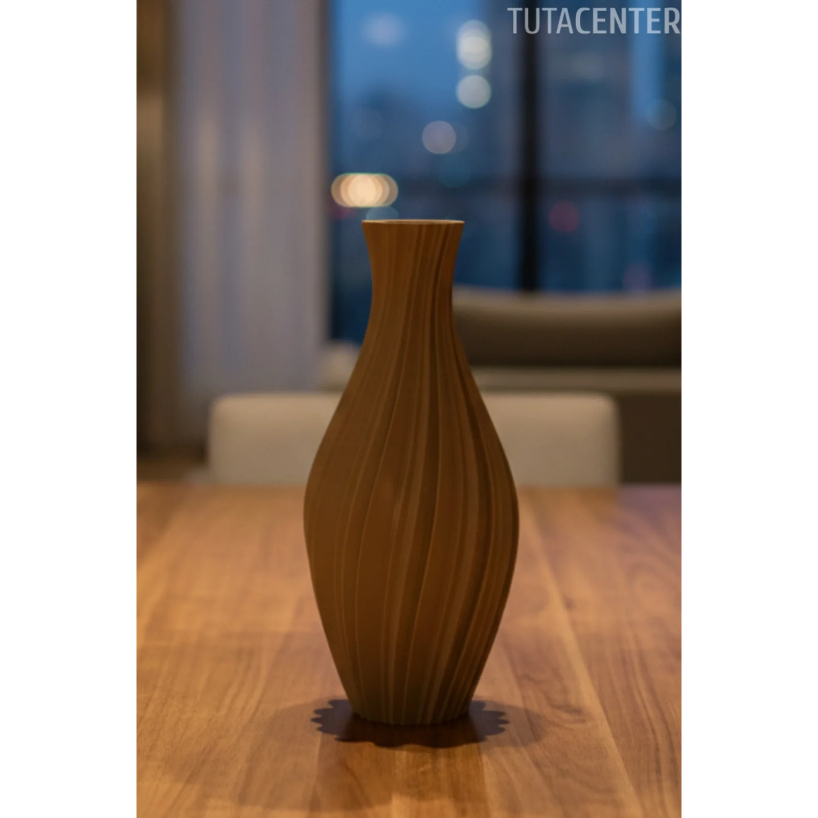 Burgum Brown Vazo 20cm ( Modern ve Şık Görünüm Plasti Vazo )