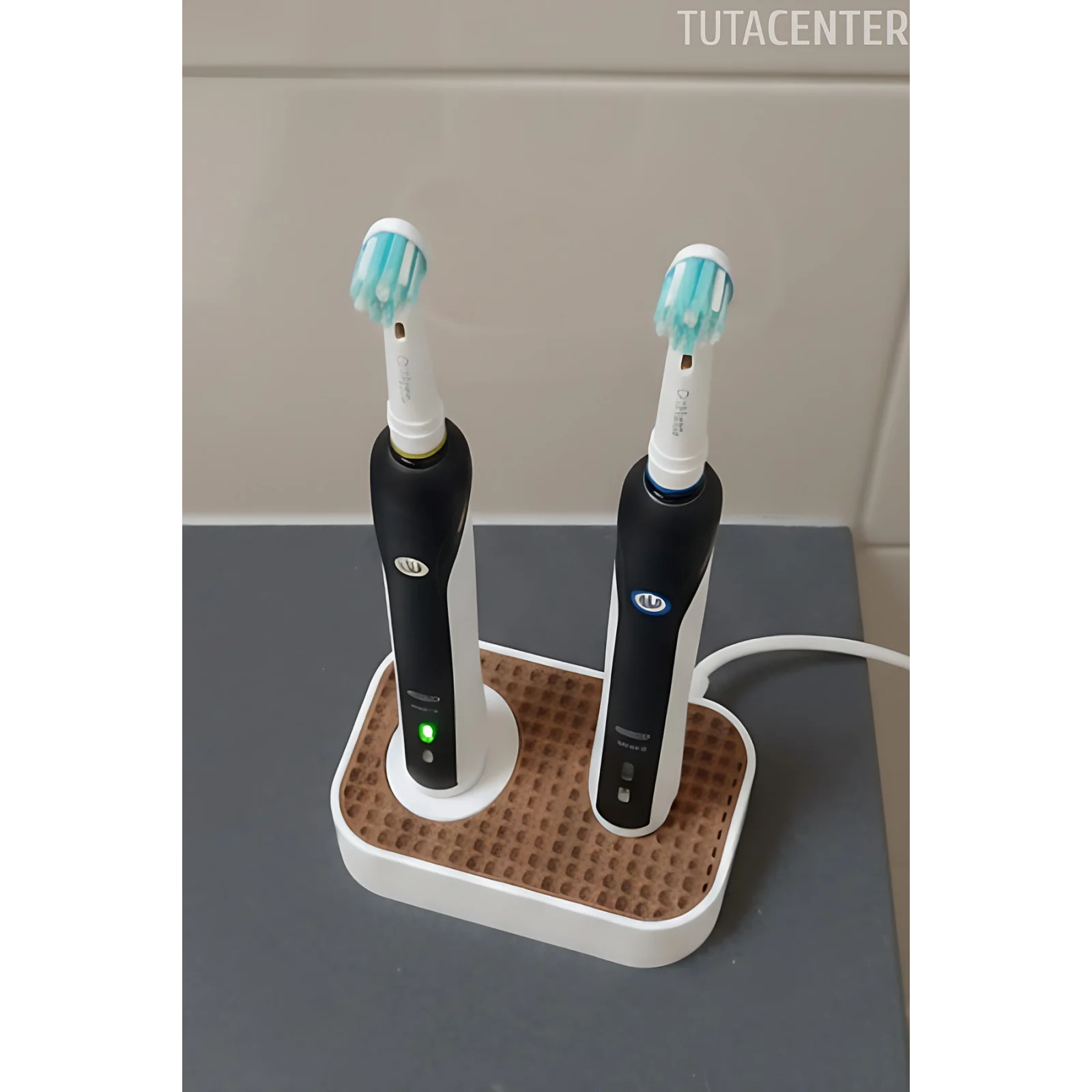 Şarjlı Diş Fırçası Standı ( 1 Yuva Sarj Aleti ) ( 1 Yuva Diş Fırçası ) - Modern ve Şık Diş Fırçalık