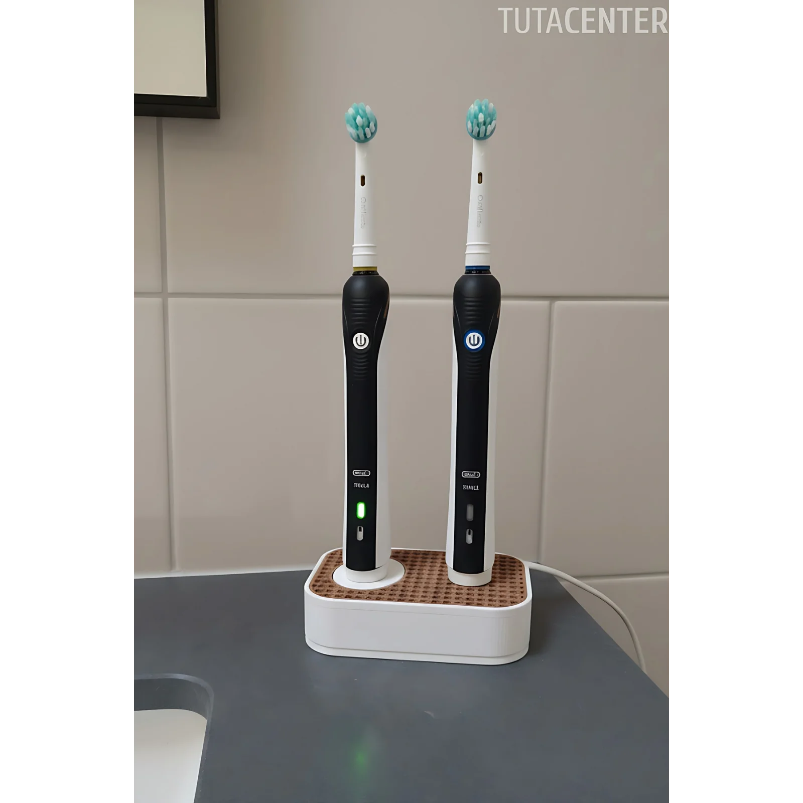 Şarjlı Diş Fırçası Standı ( 1 Yuva Sarj Aleti ) ( 1 Yuva Diş Fırçası ) - Modern ve Şık Diş Fırçalık