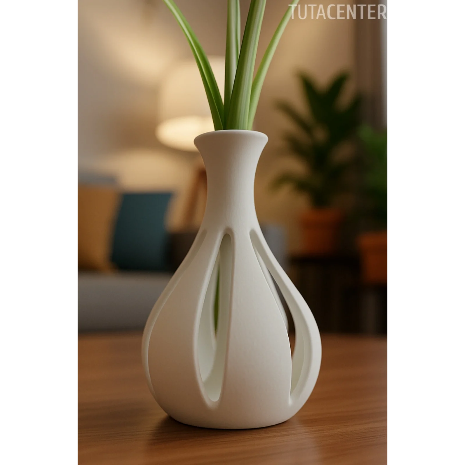 Zephry Vazo - Plastik Modern ve Şık Görünüm Vazo 15cm