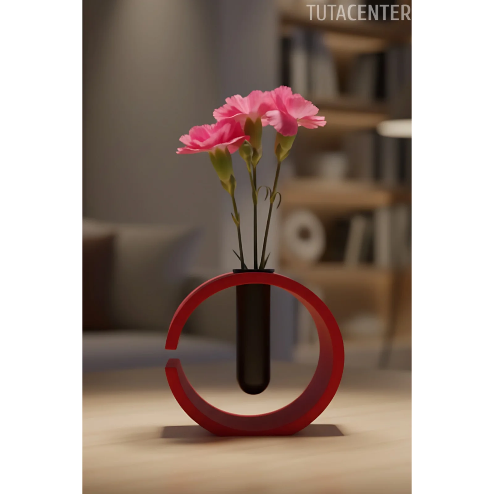 Dekoratif Dizayn Vazo - Modern Şık Görünüm Vazo - C Harfi Şeklinde Vazo