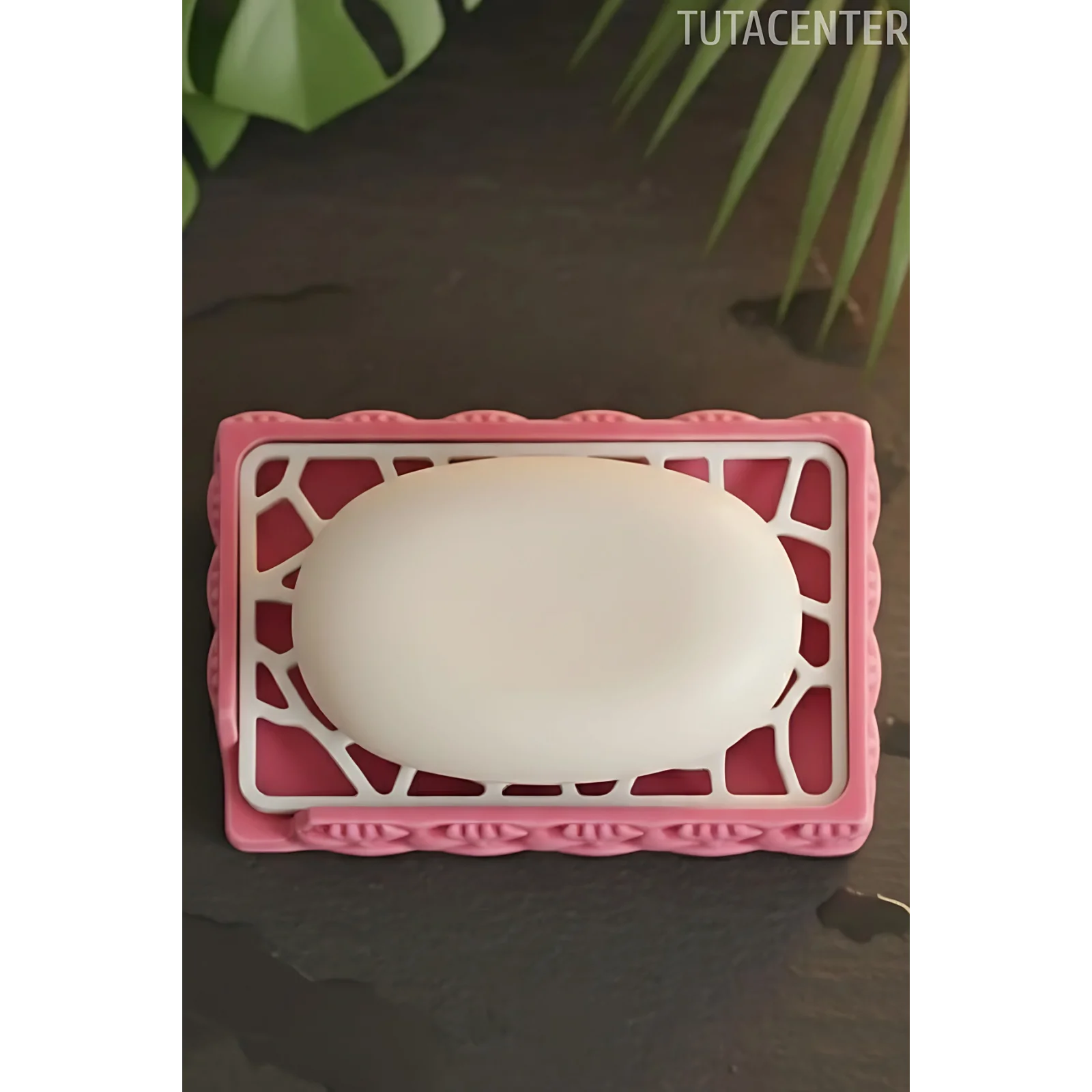 Şık Şişme Tasarım Sabunluk - Katı Sabunluk ( Modern ve Şık Görünüm Plastik Banyo Düzenleyici )