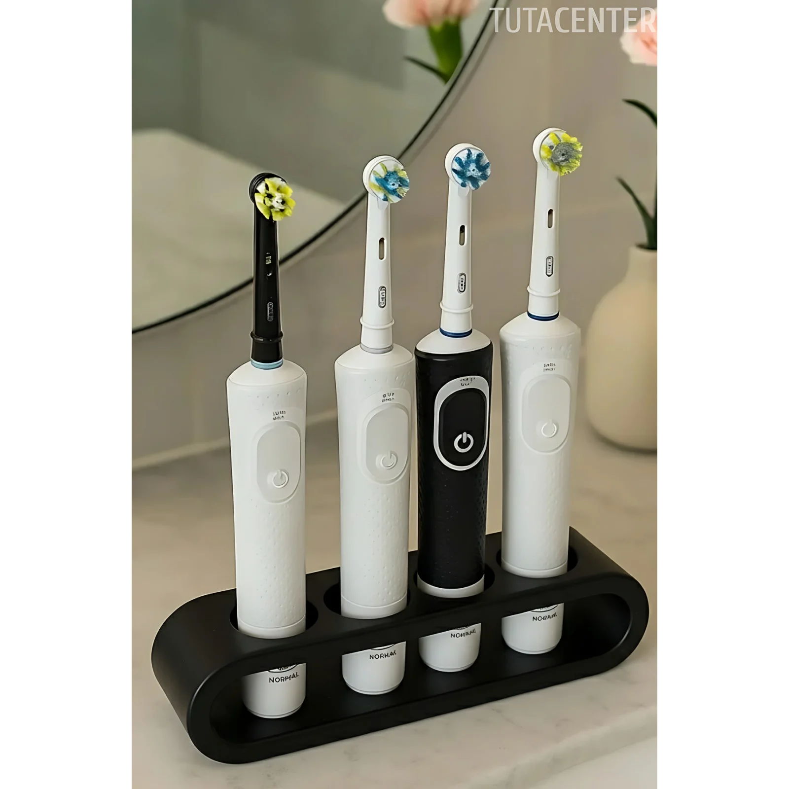 Şarjlı Diş Fırçası Standı 4lü - Modern Şık ve Pratik Çözüm