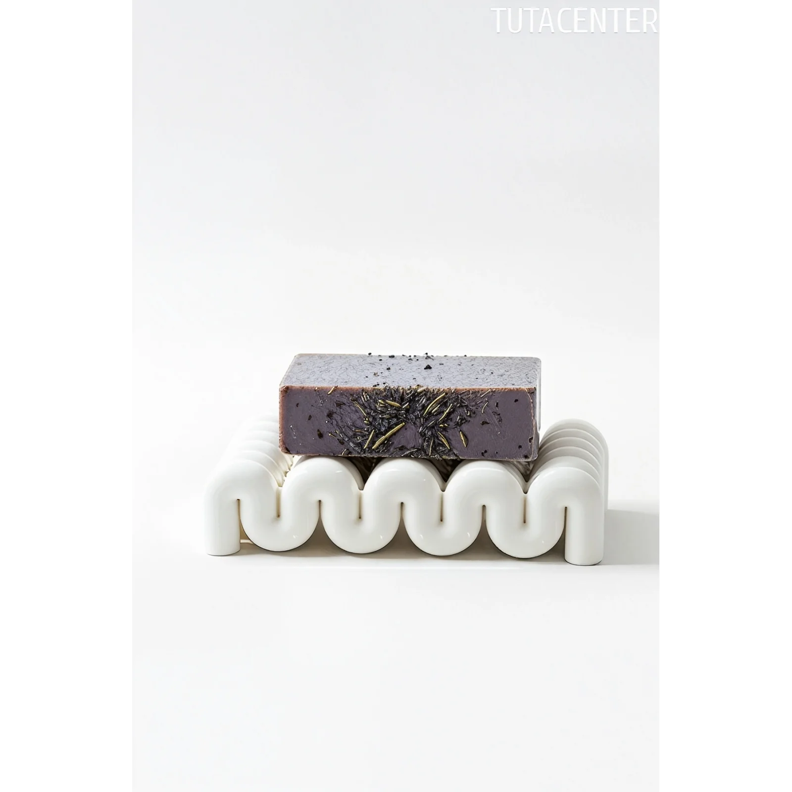 Dalga Formlu Su Tutmayan Sabunluk – Modern ve Şık Plastik Sabunluk