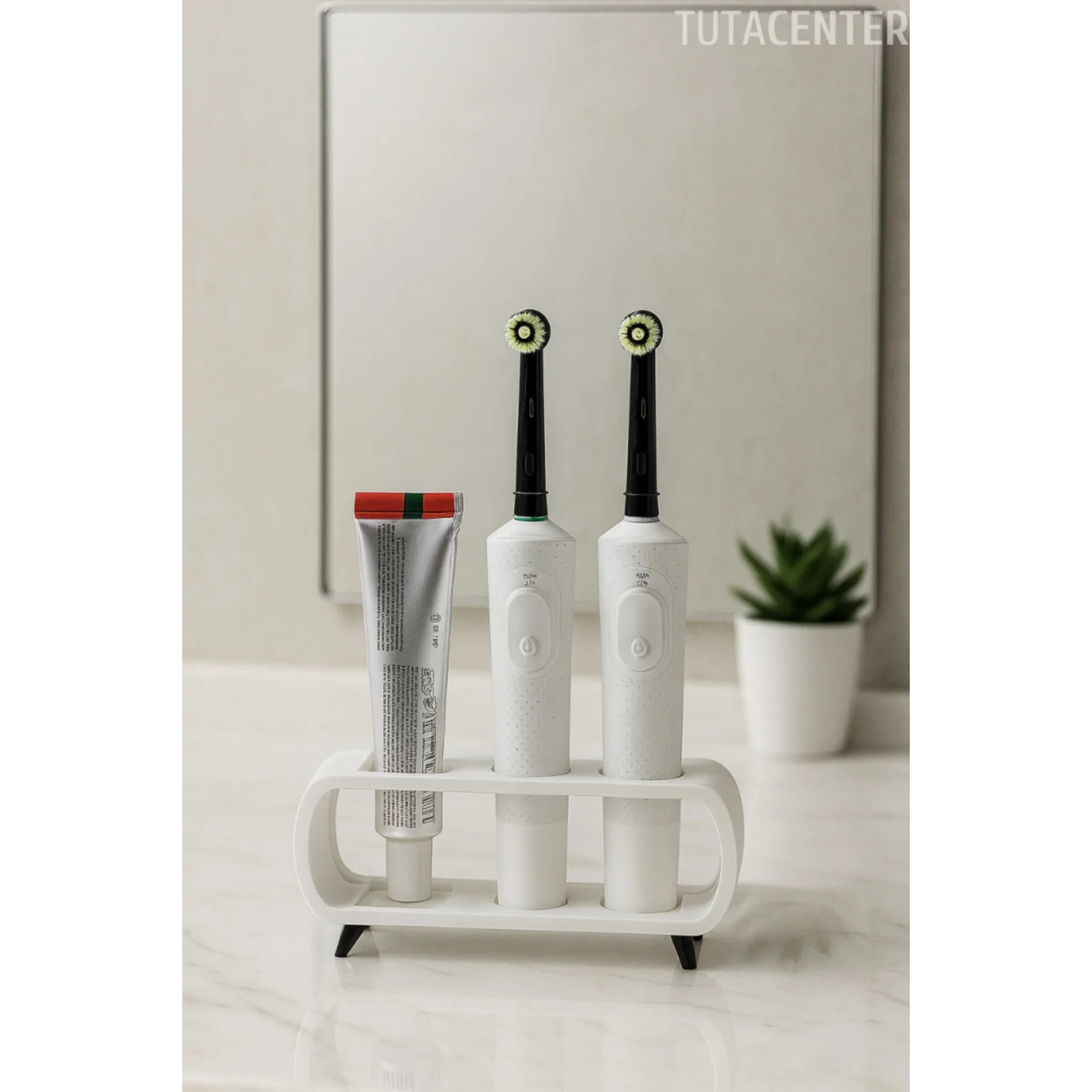 Modern Ayaklı Şarjlı Ve Pilli Diş Fırçalık Tutucu Stand (Tüm Modellere Uyumlu)