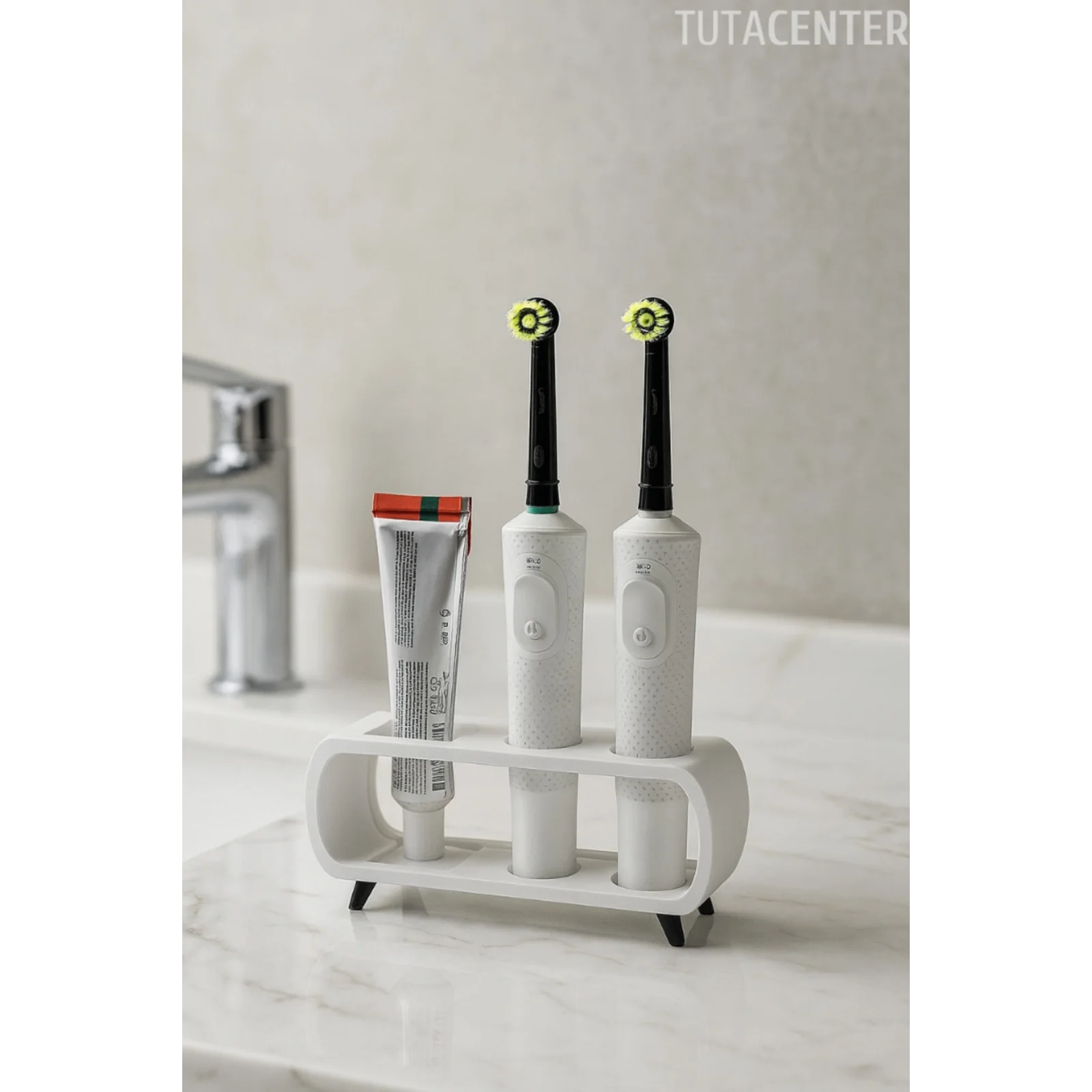 Modern Ayaklı Şarjlı Ve Pilli Diş Fırçalık Tutucu Stand (Tüm Modellere Uyumlu)