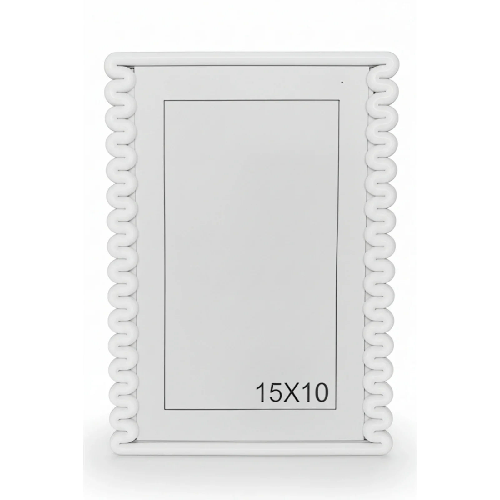 Dalga Desenli Pembe Plastik Duvar Çerçevesi 10x15 cm | Yatay ve Dikey Kullanıma Uygun