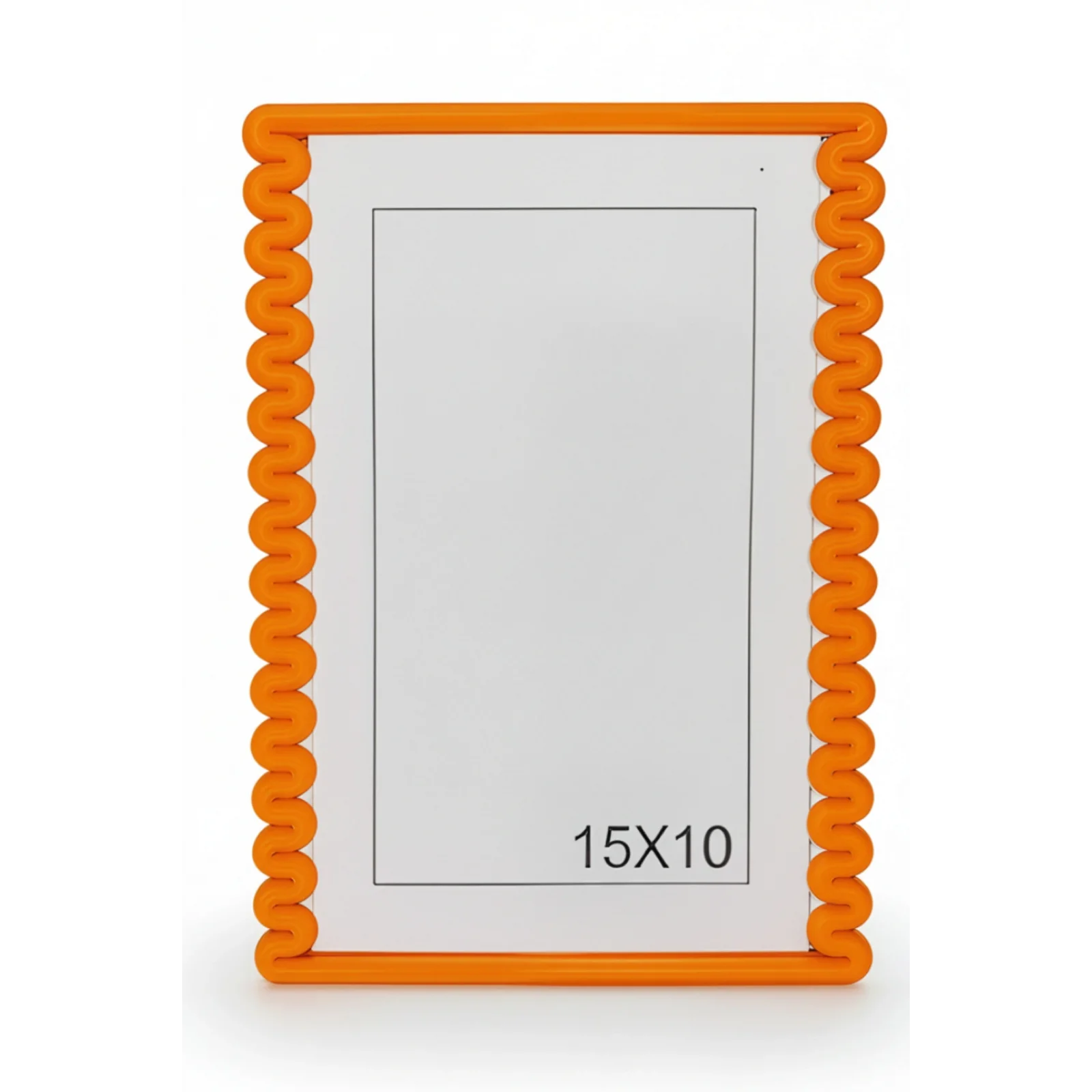 Dalga Desenli Pembe Plastik Duvar Çerçevesi 10x15 cm | Yatay ve Dikey Kullanıma Uygun