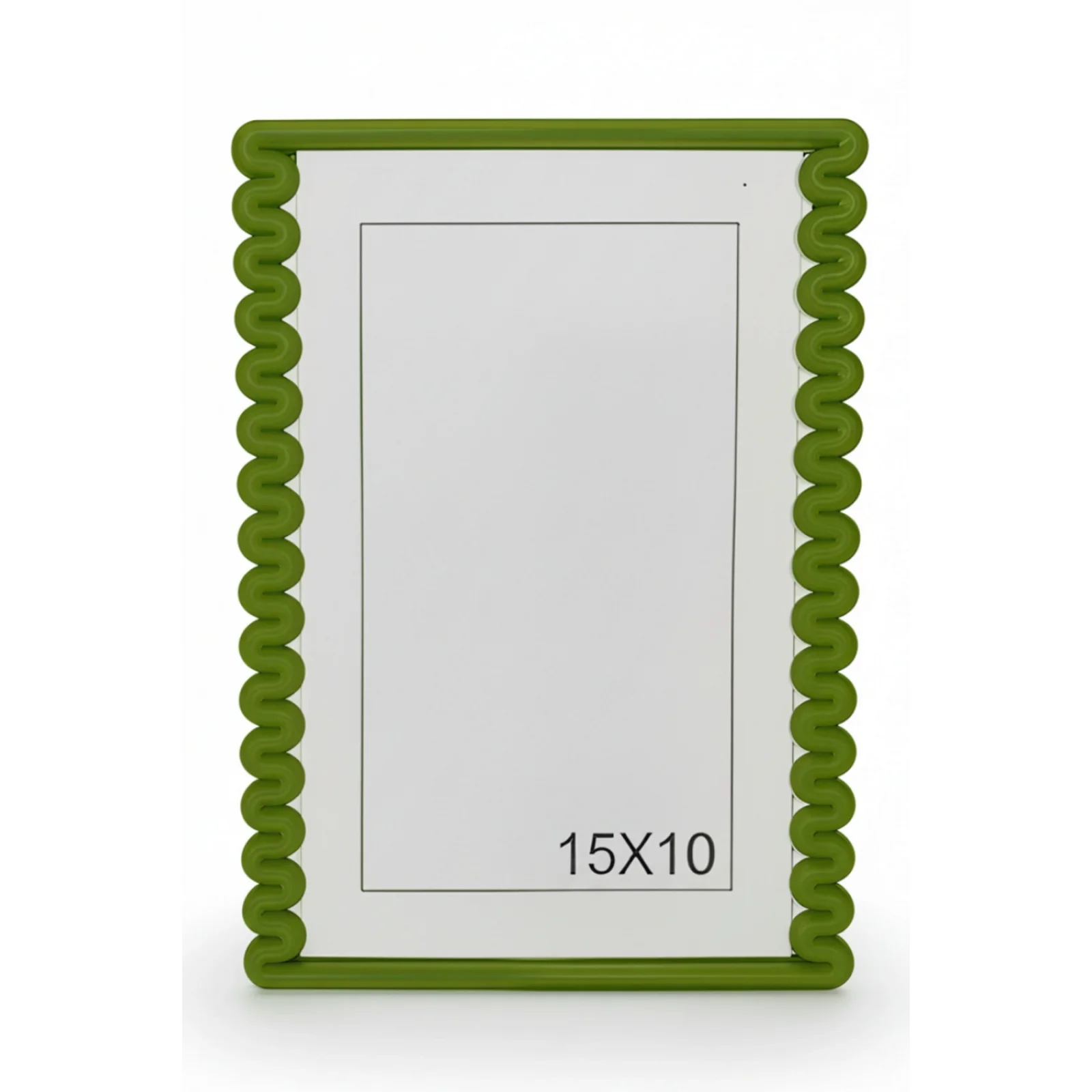 Dalga Desenli Pembe Plastik Duvar Çerçevesi 10x15 cm | Yatay ve Dikey Kullanıma Uygun