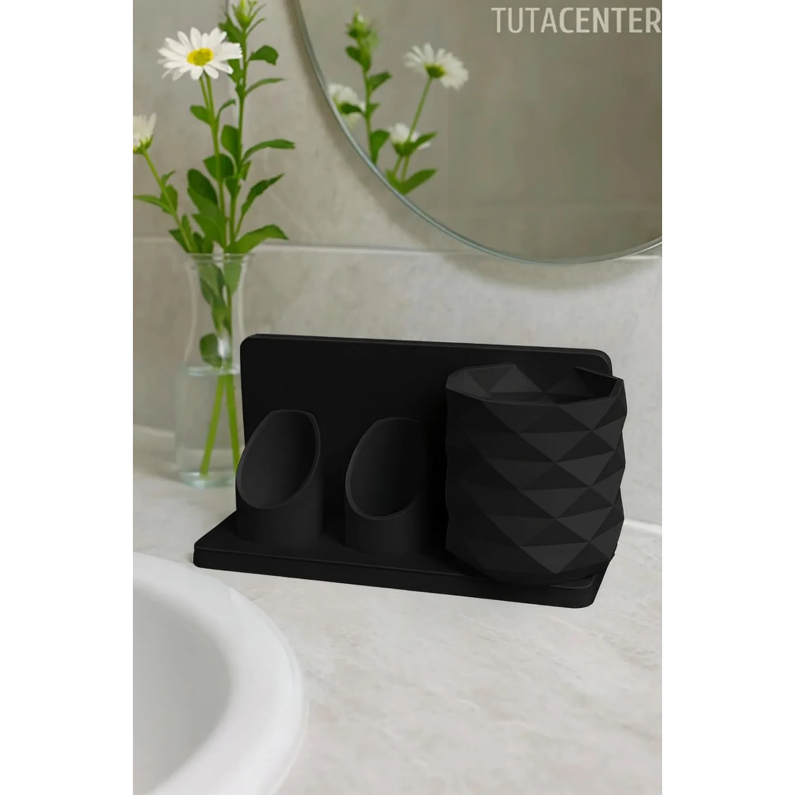 Şarjlı Ve Pilli Diş Fırçalık Tutucu Stand Beyaz (Tüm Modellere Uyumlu)