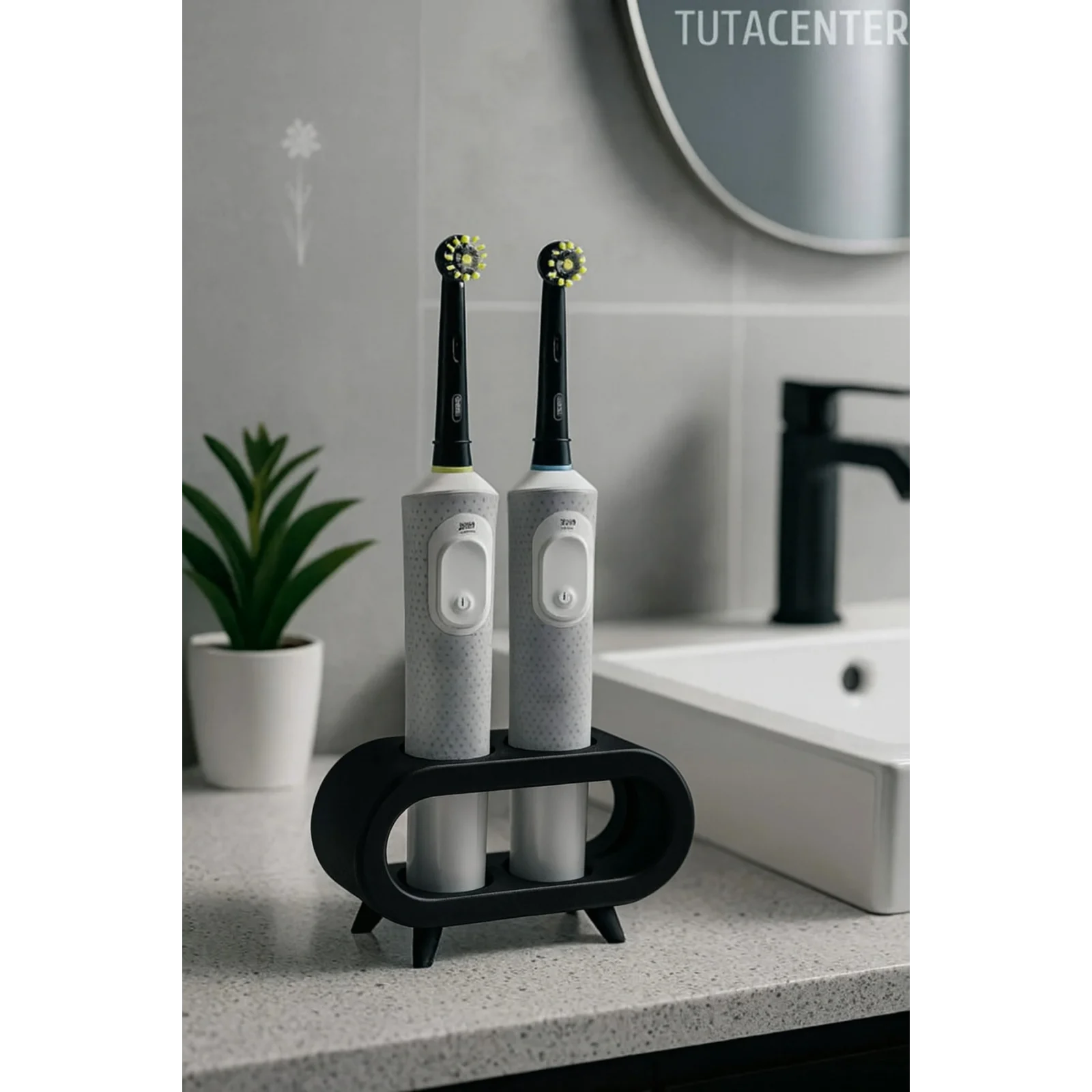 Pilli Ve Şarjlı Diş Fırçası Tutucu Stand (Tüm Modellere Uyumlu)