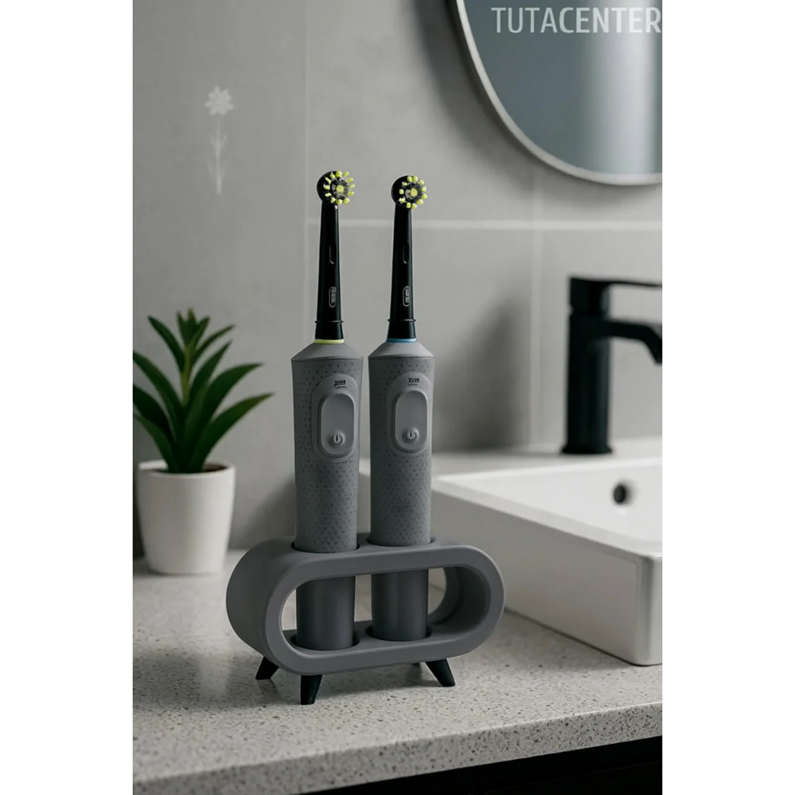 Pilli Ve Şarjlı Diş Fırçası Tutucu Stand (Tüm Modellere Uyumlu)