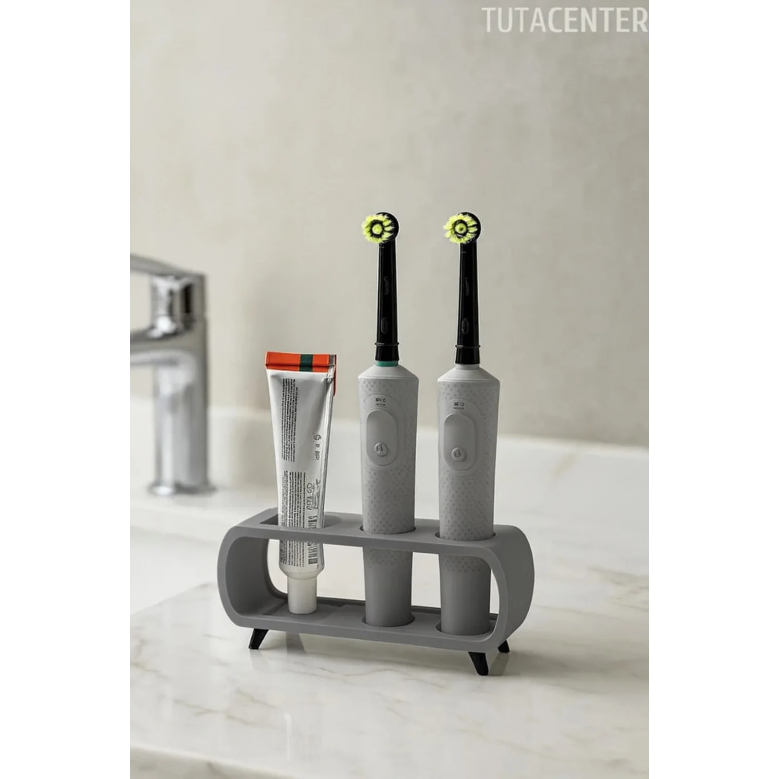 Modern Ayaklı Şarjlı Ve Pilli Diş Fırçalık Tutucu Stand (Tüm Modellere Uyumlu)