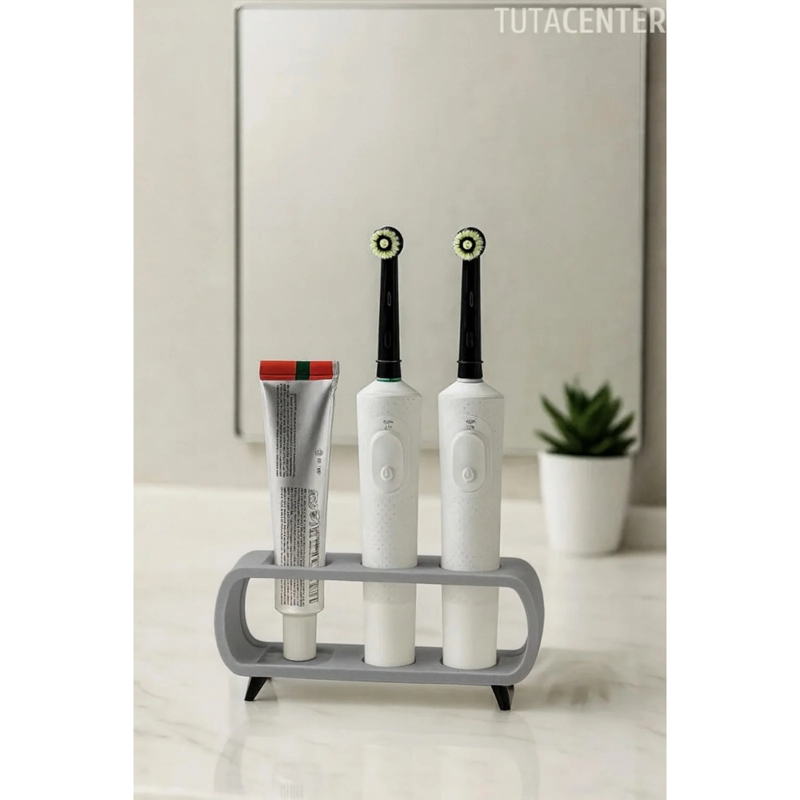 Modern Ayaklı Şarjlı Ve Pilli Diş Fırçalık Tutucu Stand (Tüm Modellere Uyumlu)