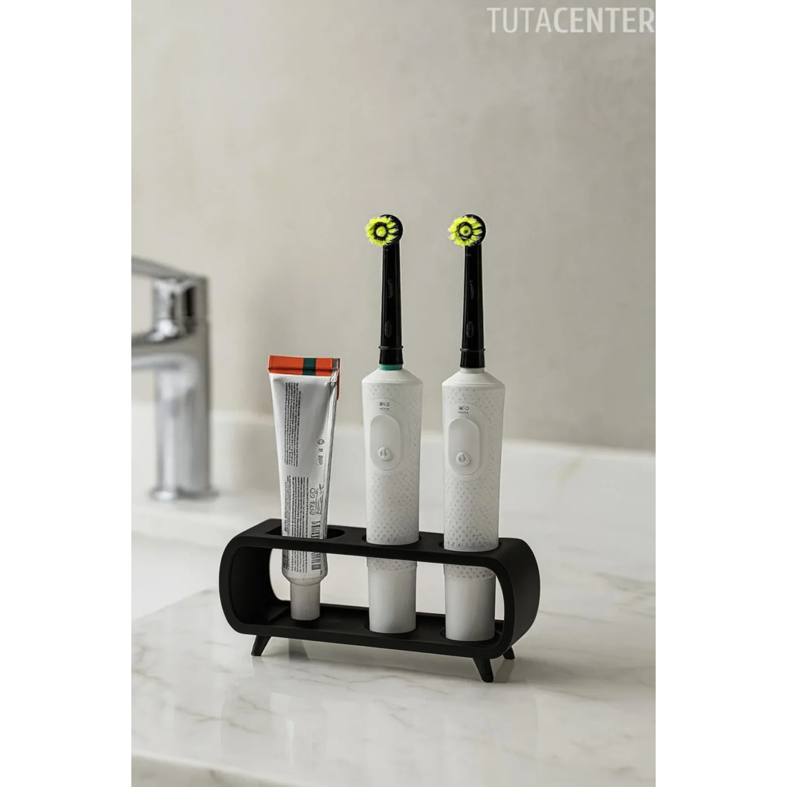 Modern Ayaklı Şarjlı Ve Pilli Diş Fırçalık Tutucu Stand (Tüm Modellere Uyumlu)