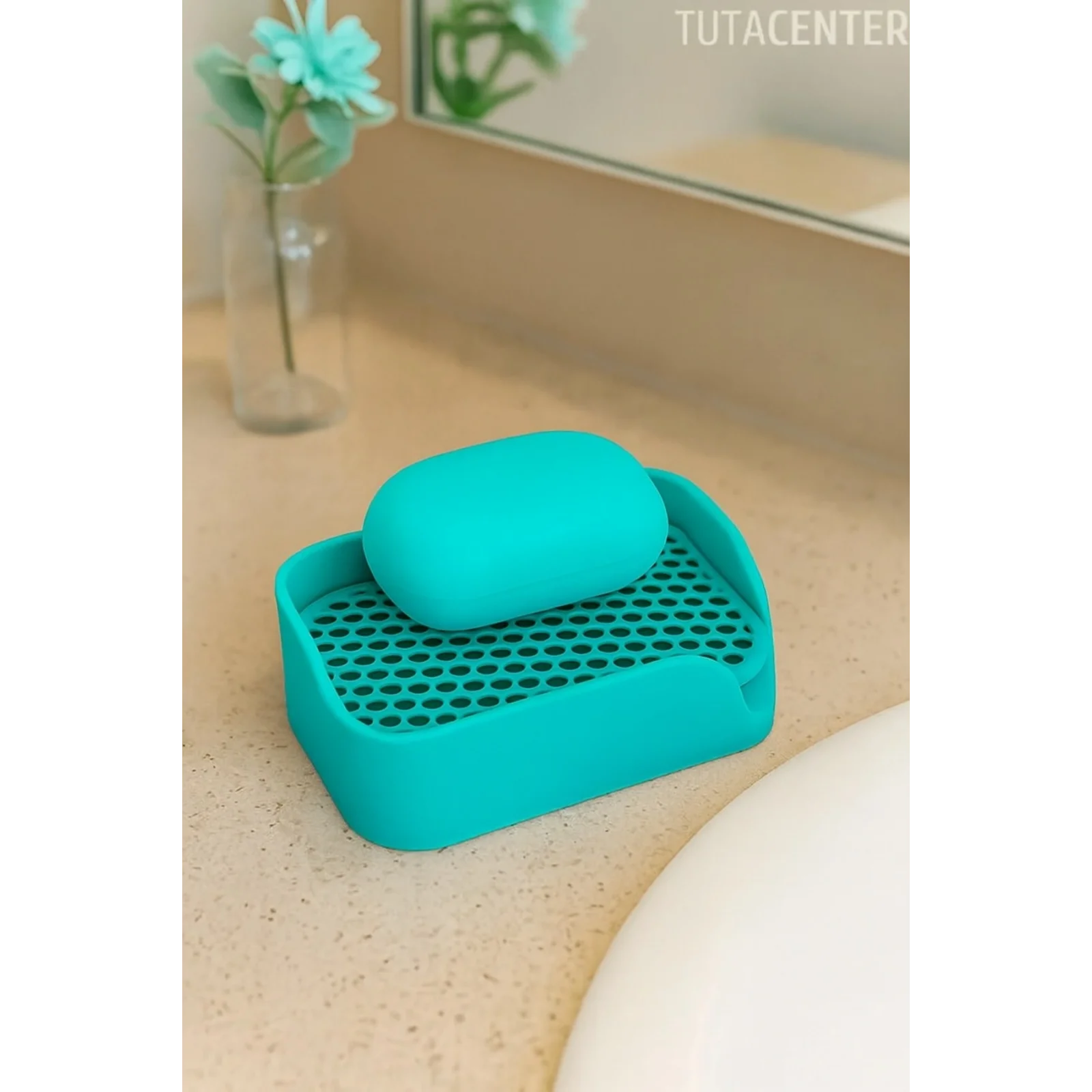 Minimalist Tahliyeli Modern Katı Sabunluk