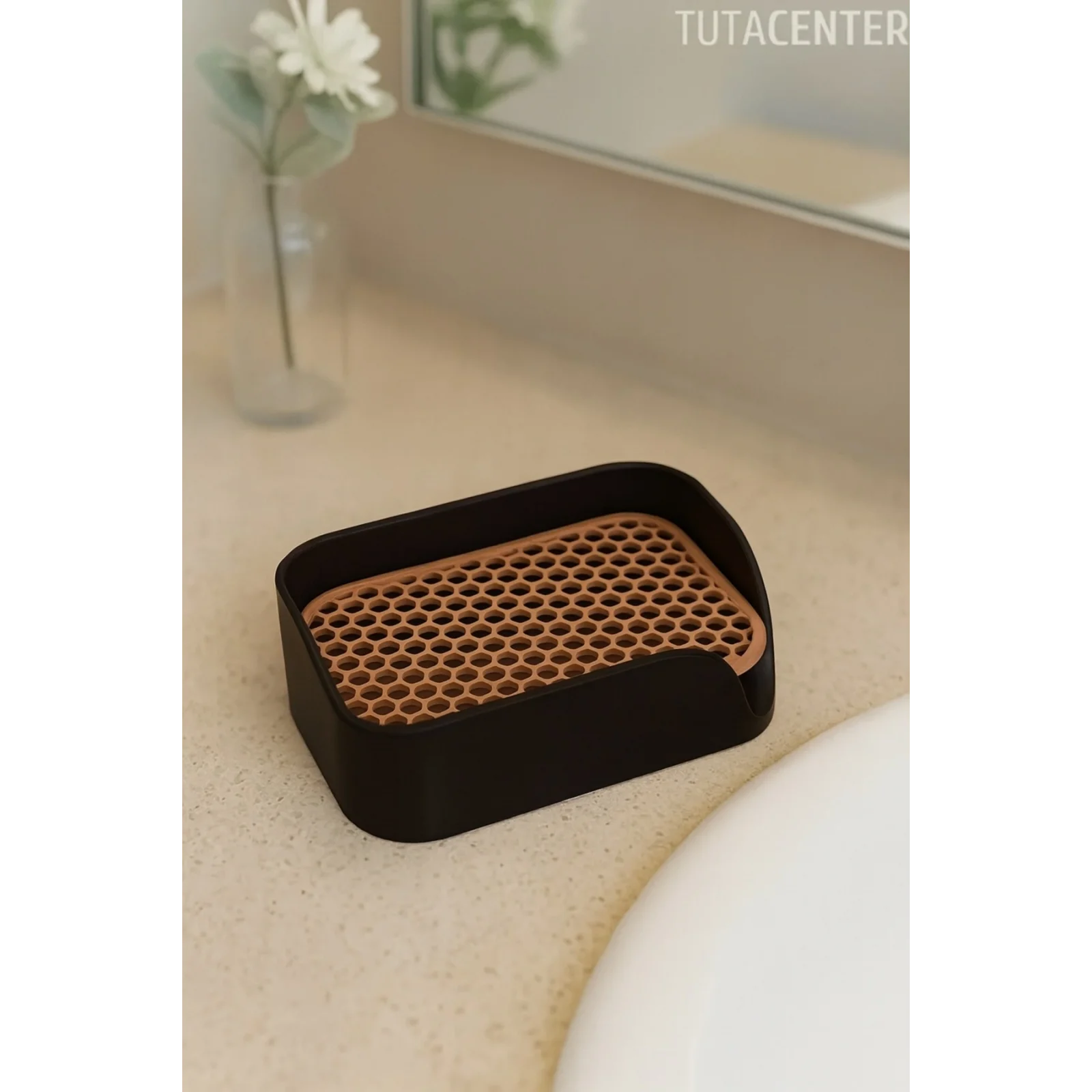 Minimalist Tahliyeli Modern Katı Sabunluk