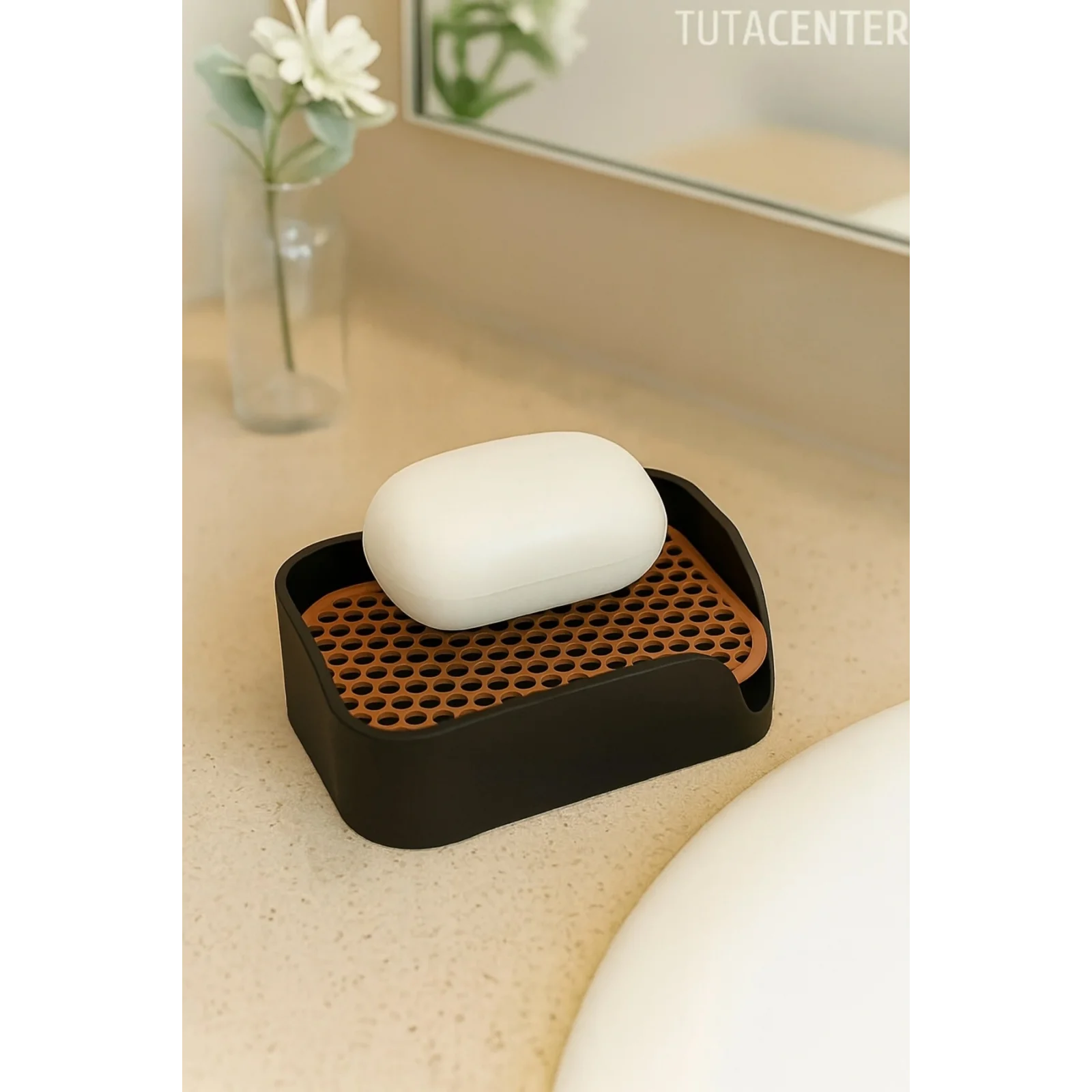 Minimalist Tahliyeli Modern Katı Sabunluk