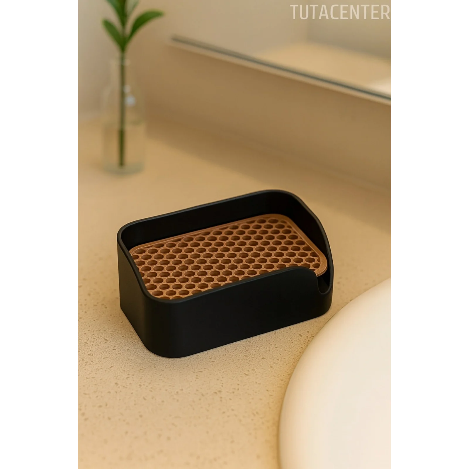 Minimalist Tahliyeli Modern Katı Sabunluk