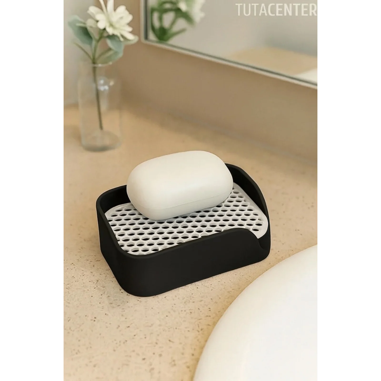 Minimalist Tahliyeli Modern Katı Sabunluk