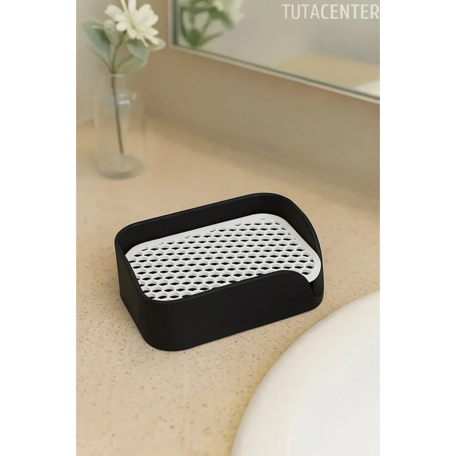 Minimalist Tahliyeli Modern Katı Sabunluk