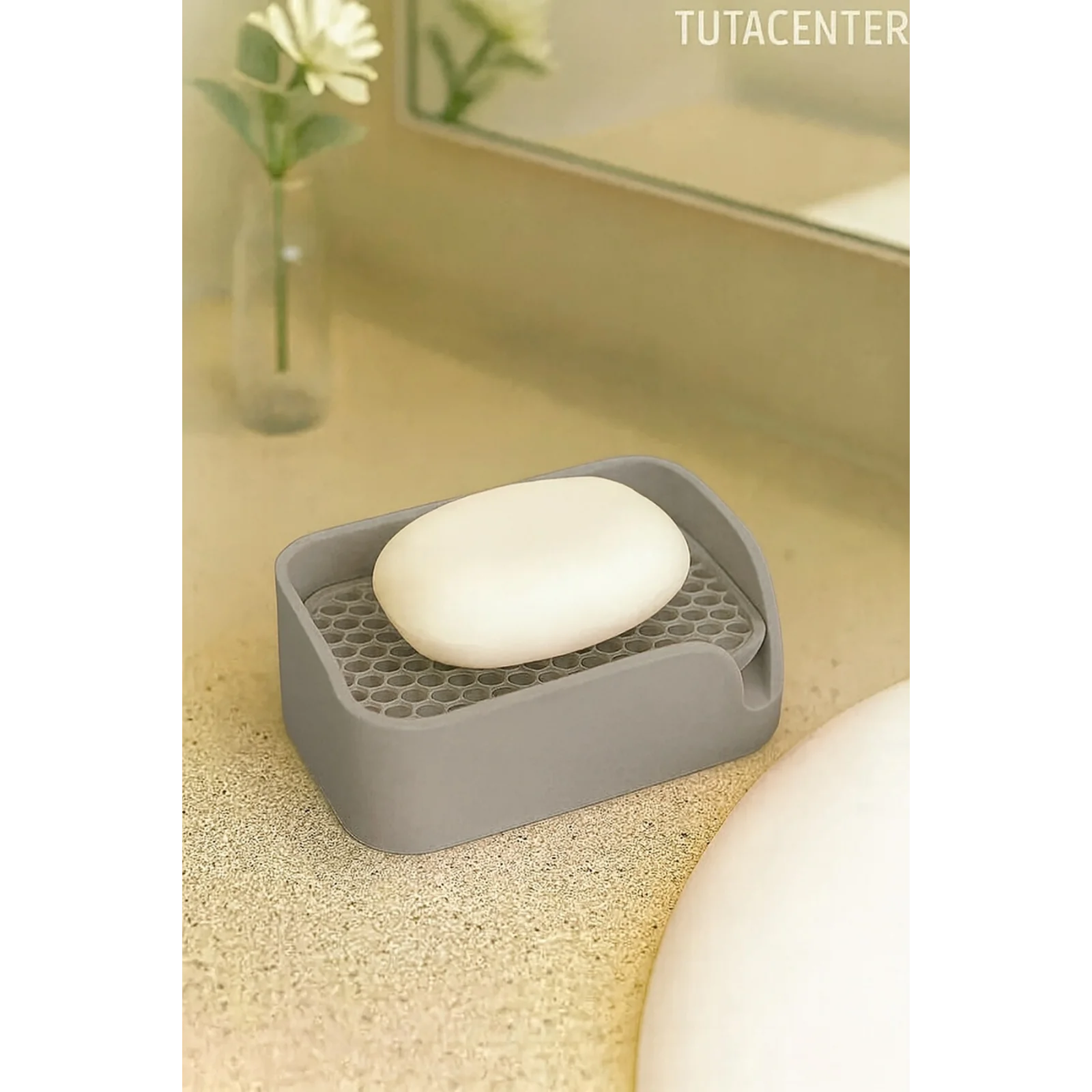 Minimalist Tahliyeli Modern Katı Sabunluk