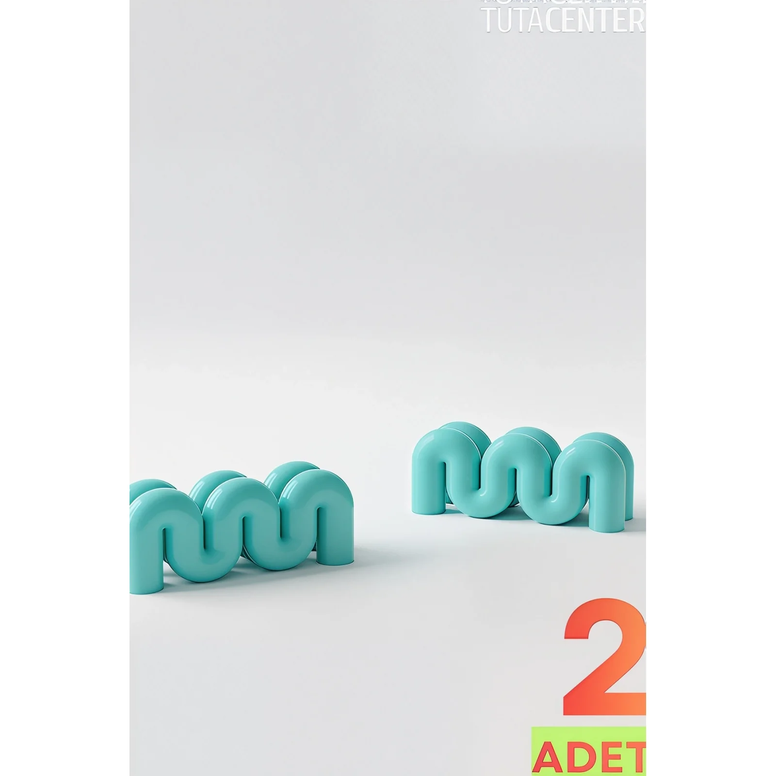 Dalga Formlu Dekoratif Fotoğraf Tutucu, Kart Tutucu, Mini Fotoğraf Tutucu 2 Adet