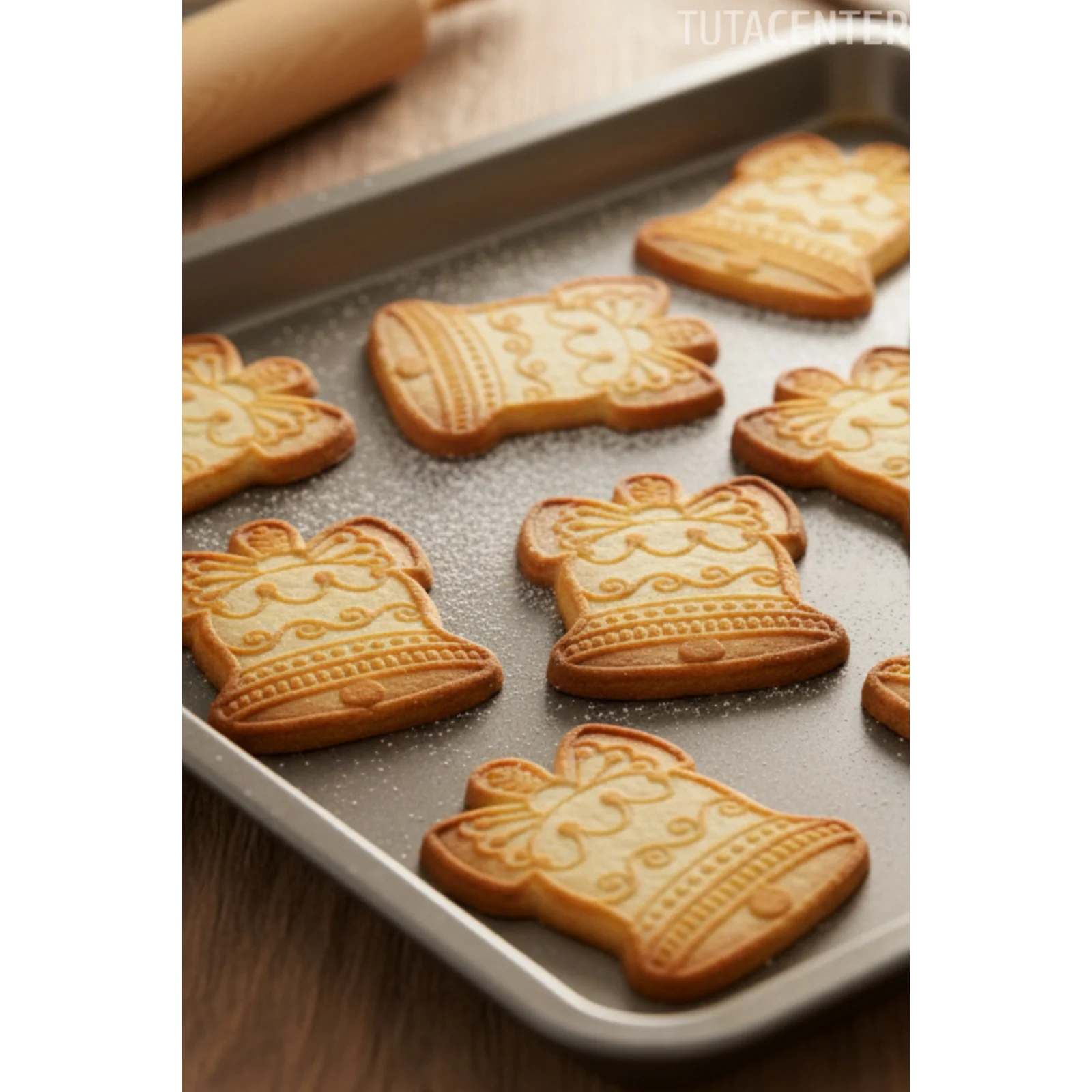 Yılbaşı Temalı Noel Çanı Kurabiye Kalıbı - Yılbaşı Plastik Kurabiye ve Şeker Hamuru Kalıbı