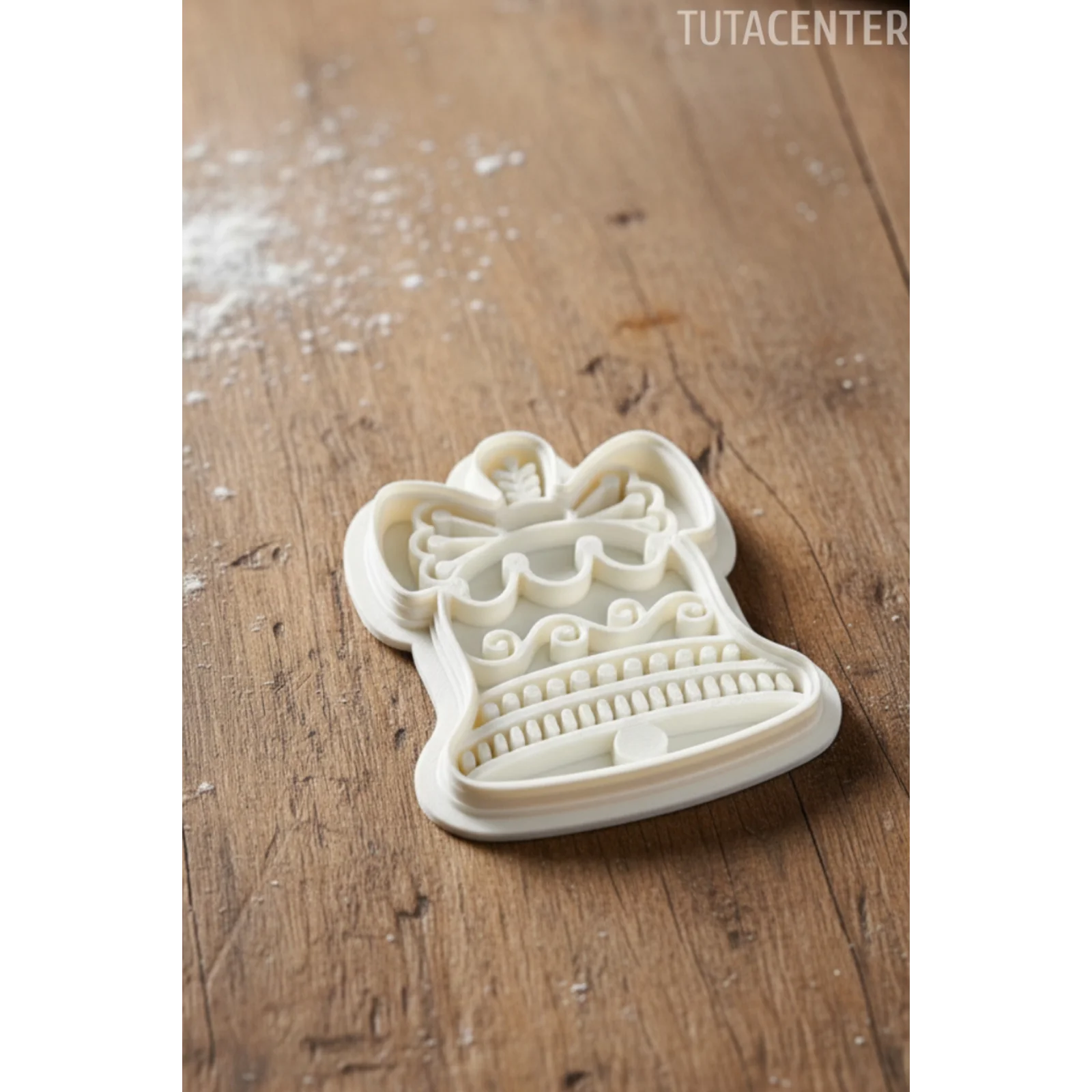 Yılbaşı Temalı Noel Çanı Kurabiye Kalıbı - Yılbaşı Plastik Kurabiye ve Şeker Hamuru Kalıbı